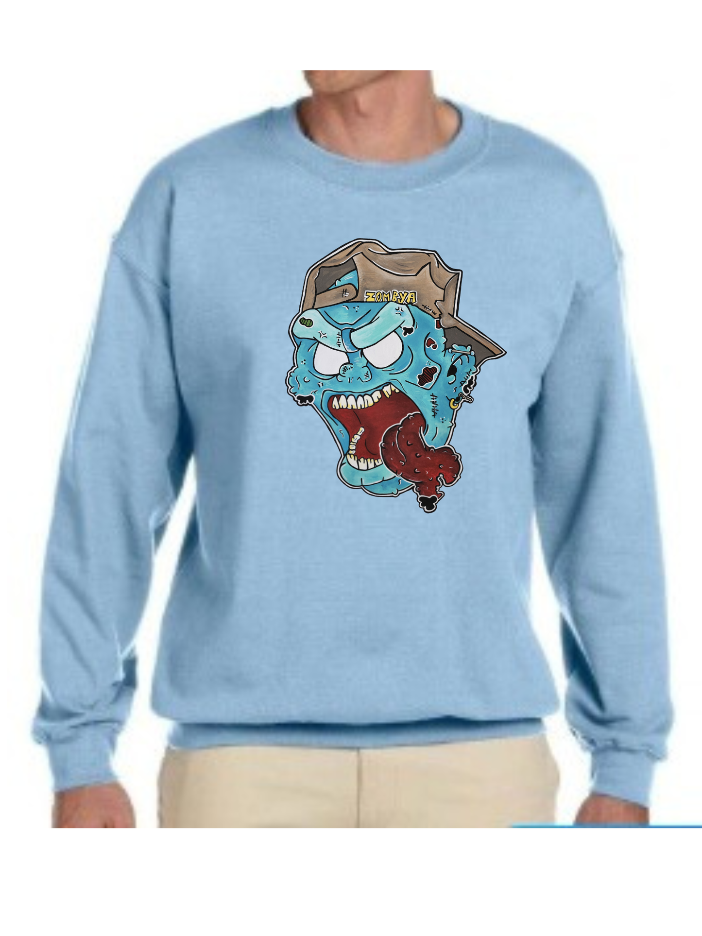 Crewneck Zombie casquette