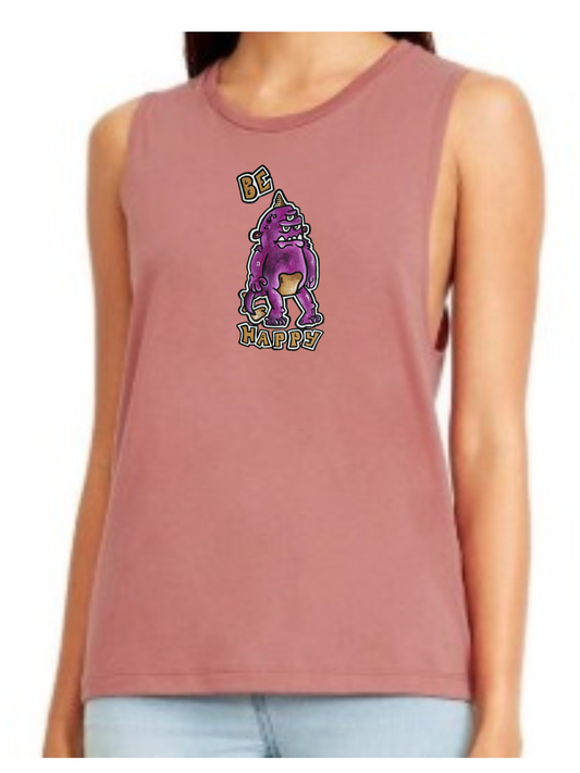 Camisole femme festival muscle Be happy