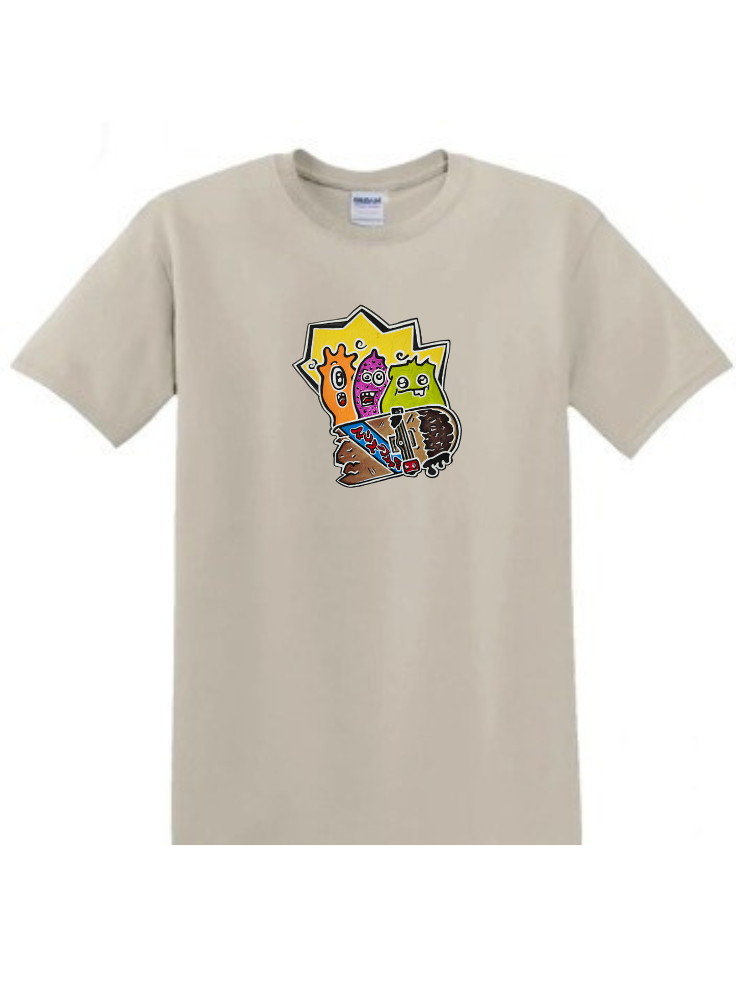 T-shirt Monstre good vibes