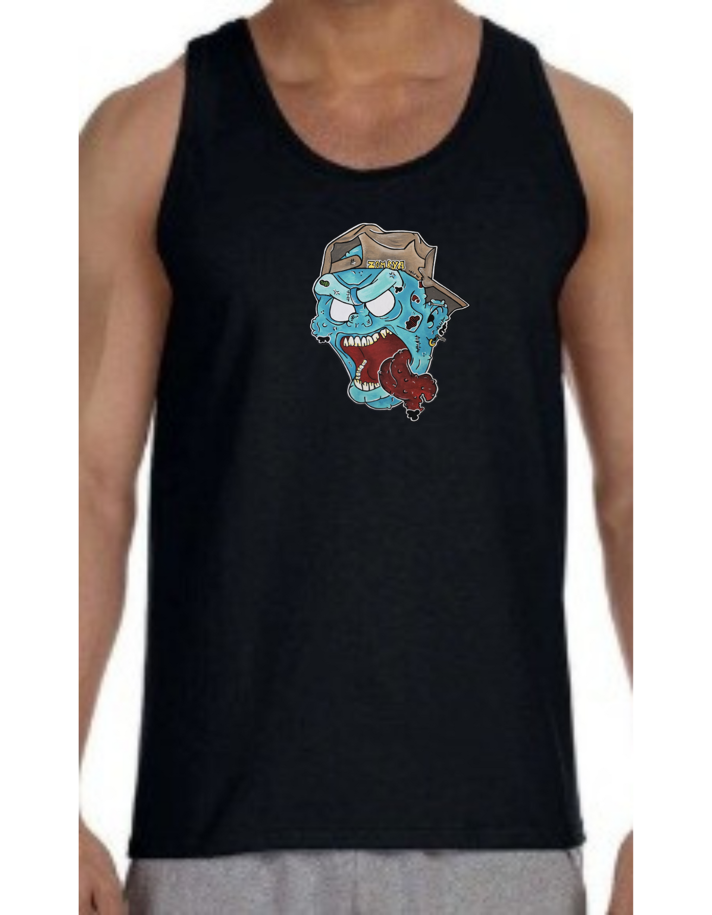 Camisole homme Zombie casquette