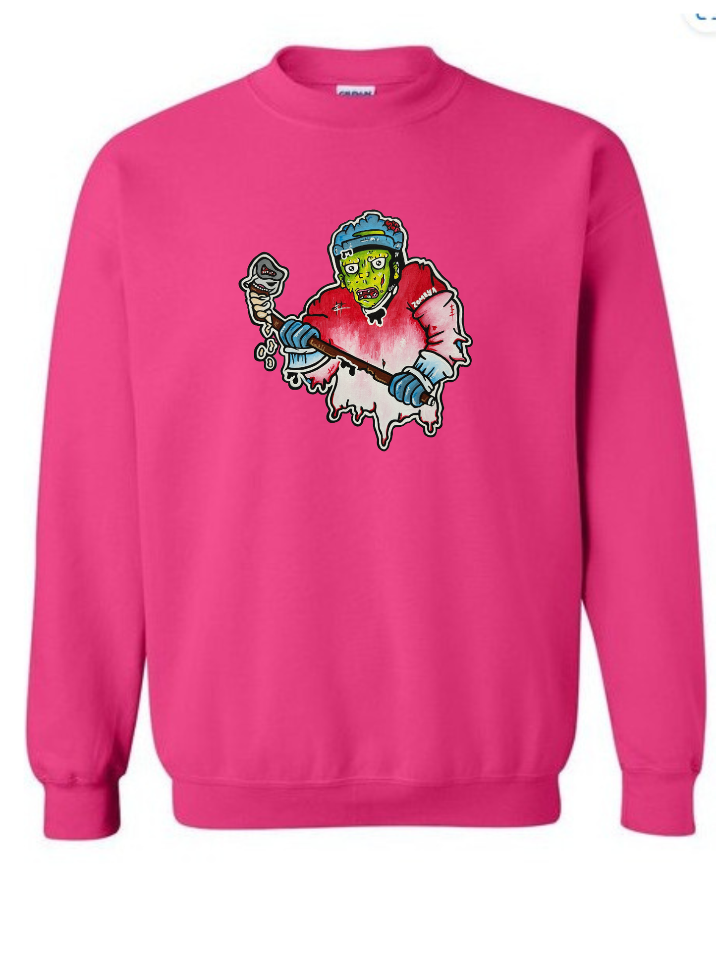 Crewneck Joueur zombie hockey