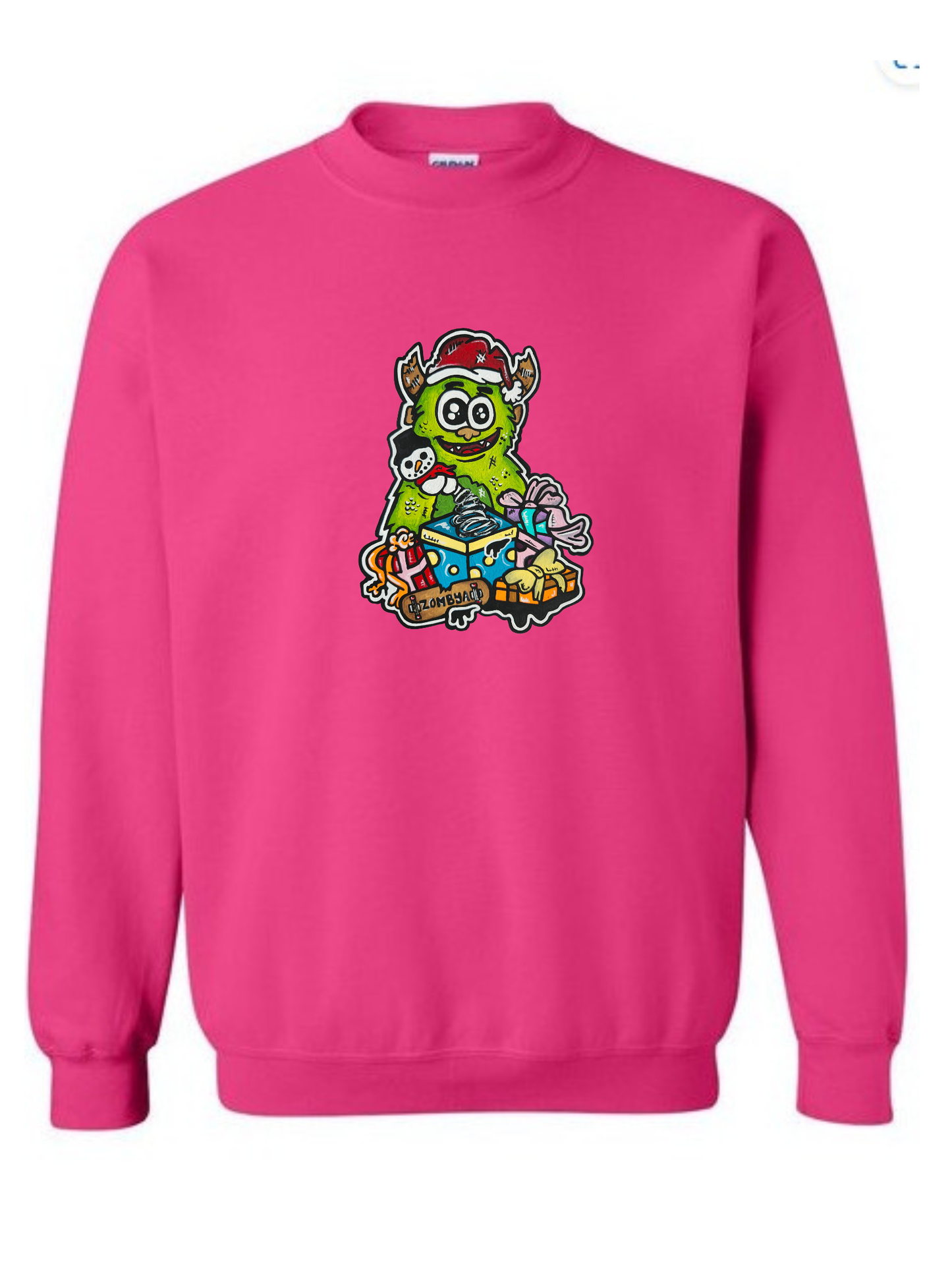 Crewneck Monstre vert Noël