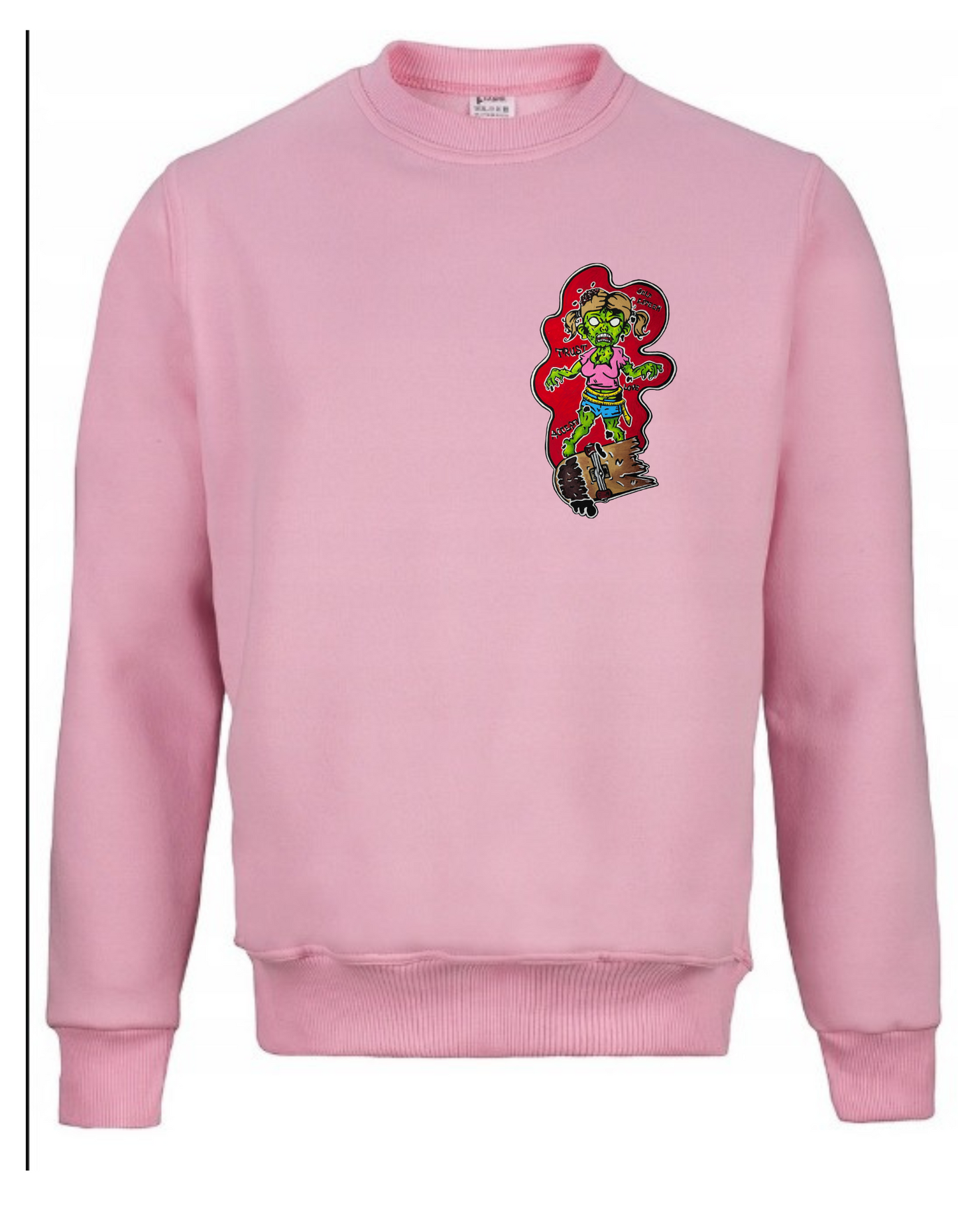 Crewneck fille zombie skate