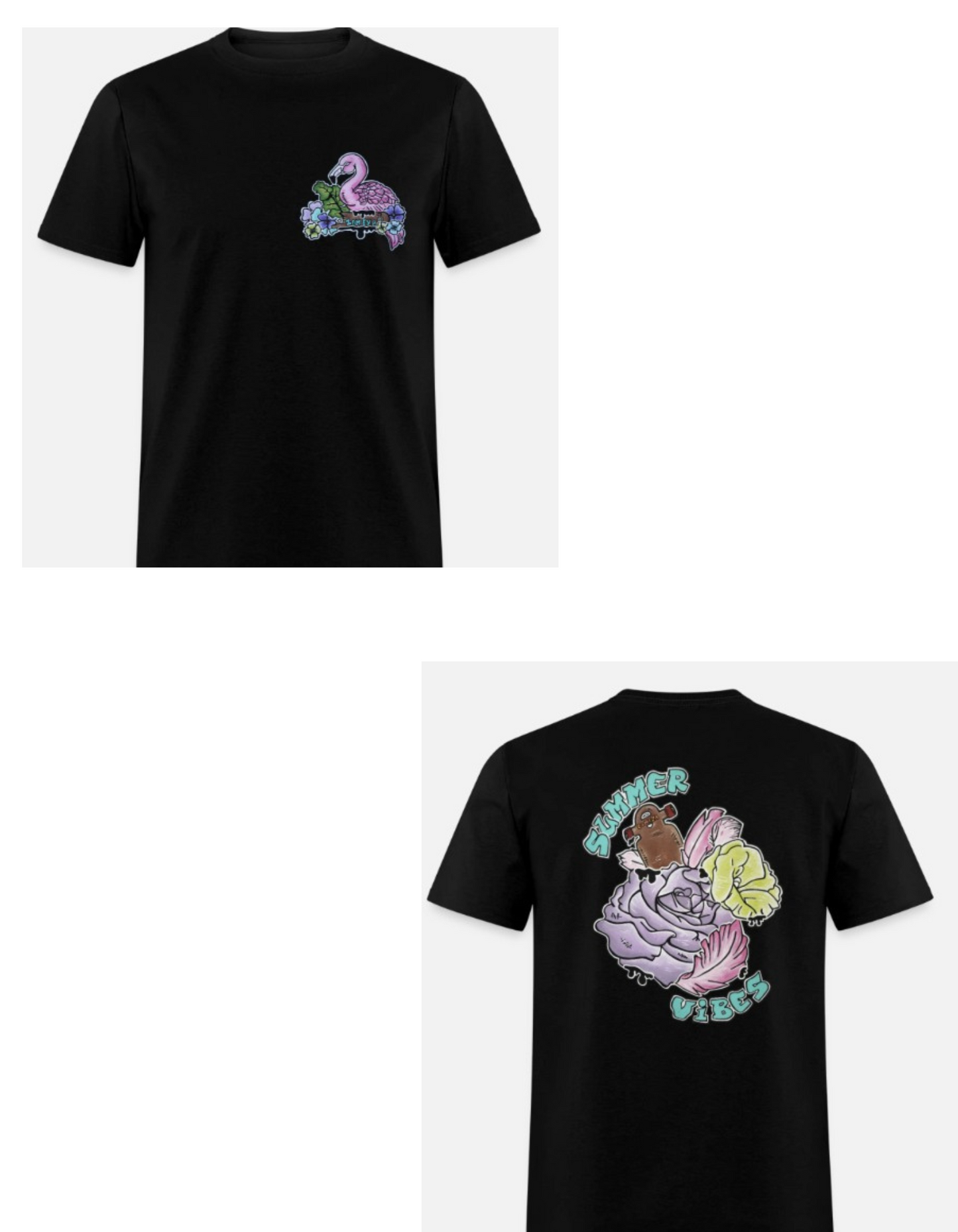 T-shirt combo pour tout-petits flamant rose