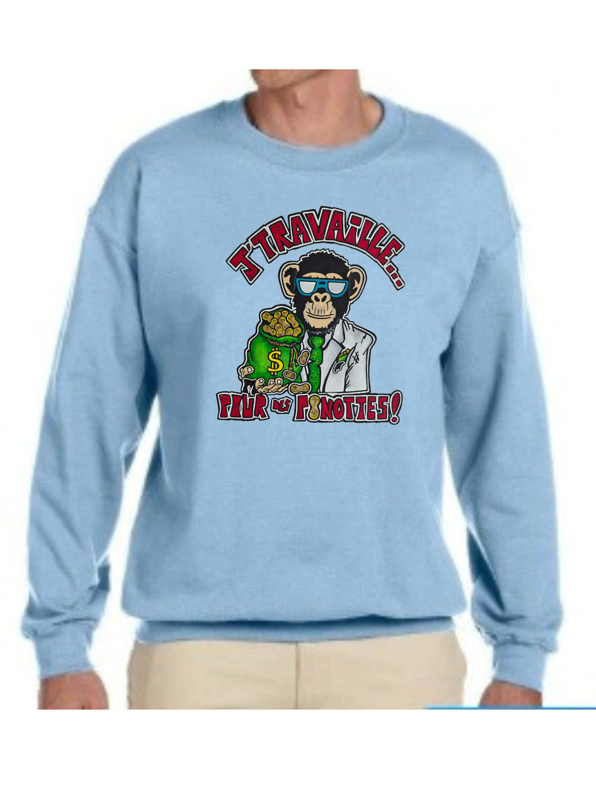 Crewneck J'travaille pour des peanuts