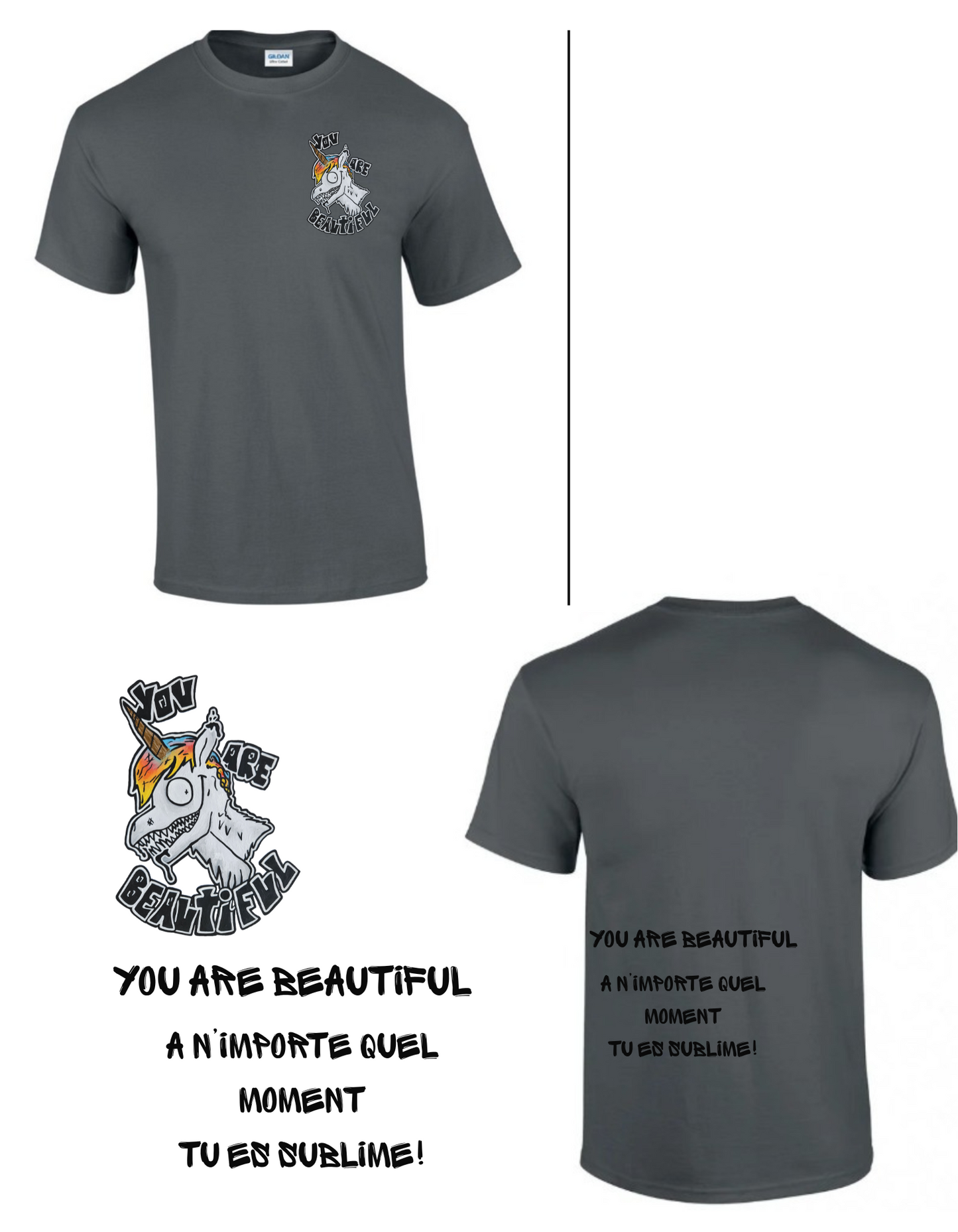Gamme positive  t-shirt You are beautiful