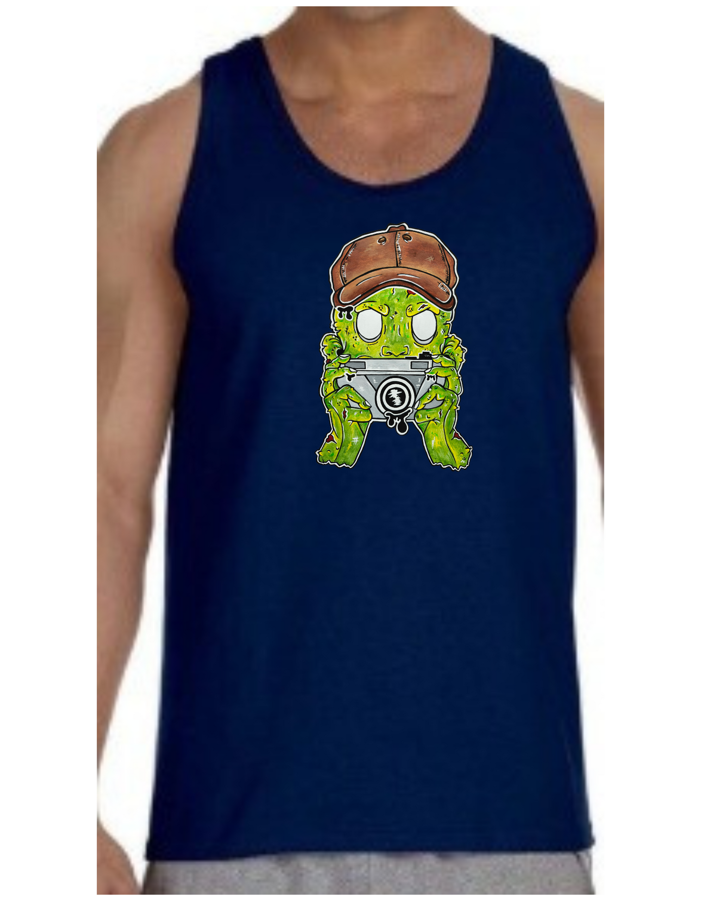 Camisole homme Zombie photographe