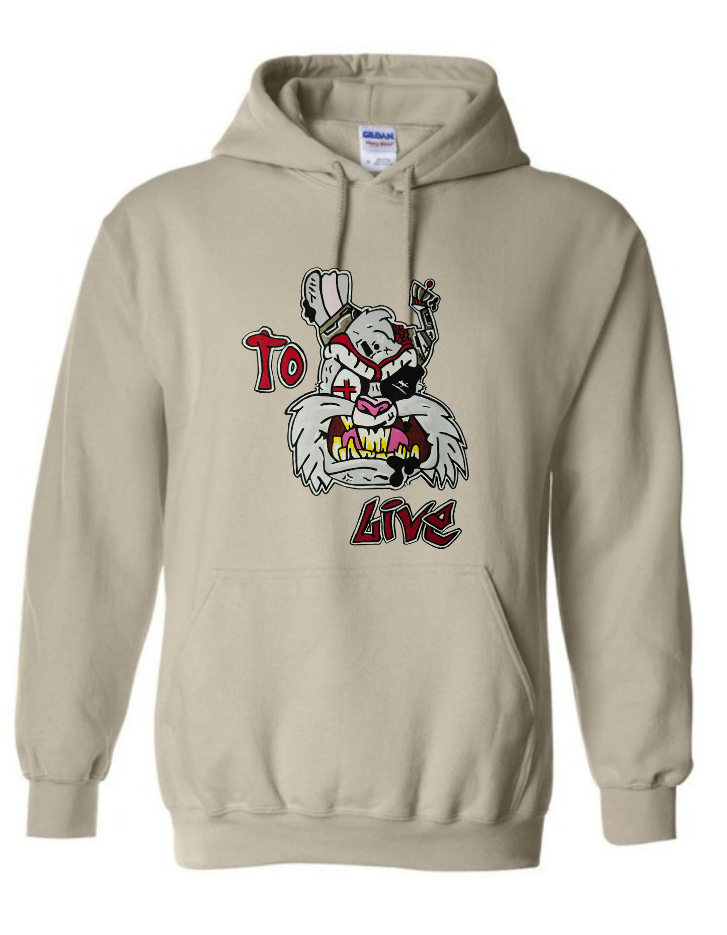 Hoodies lapin to live