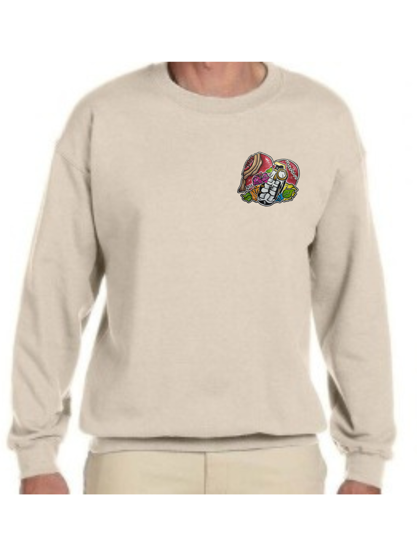 Crewneck coeur grenade