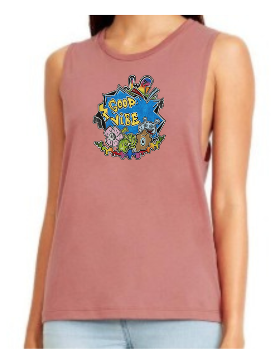 Camisole femme festival muscle Good vibe