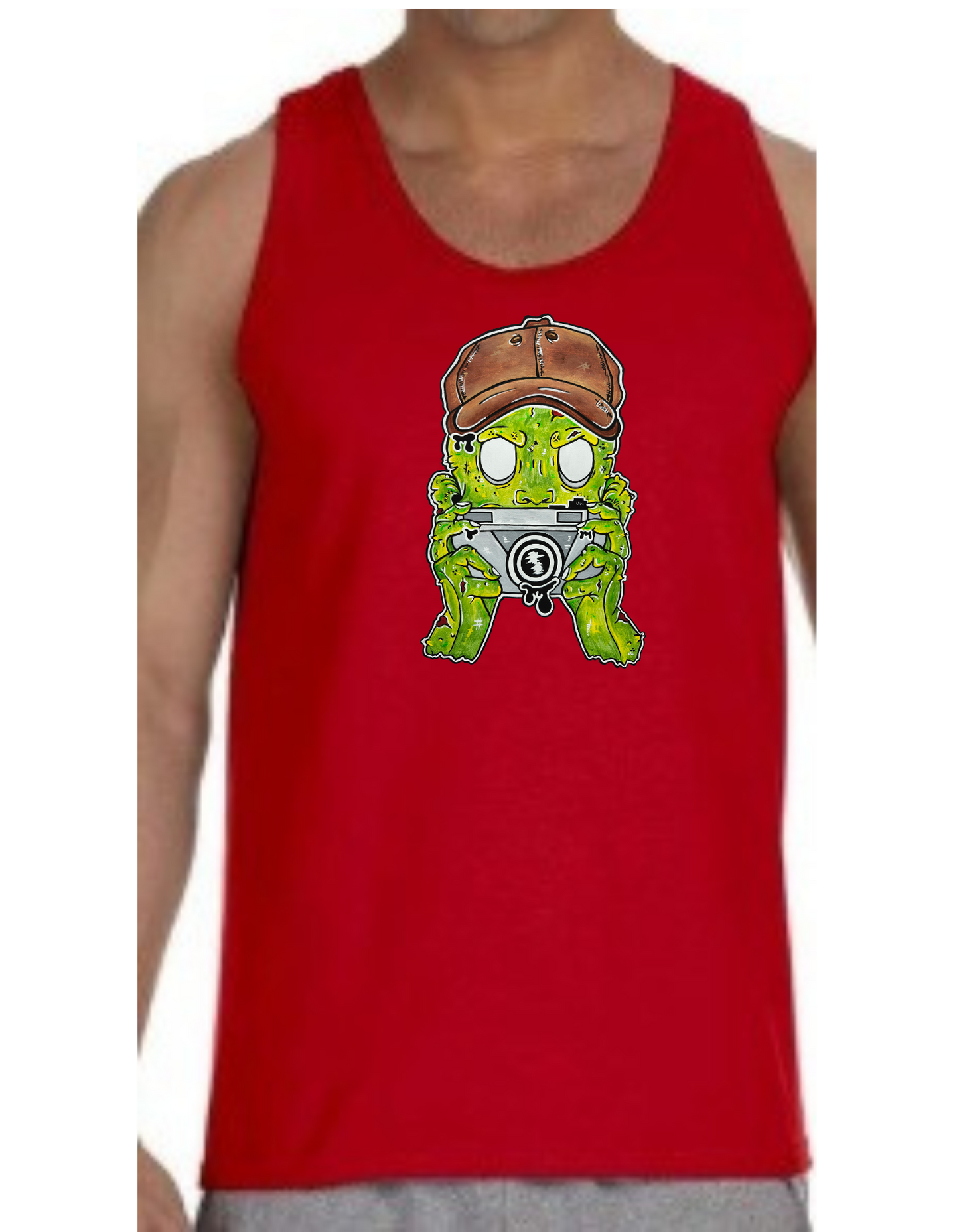Camisole homme Zombie photographe
