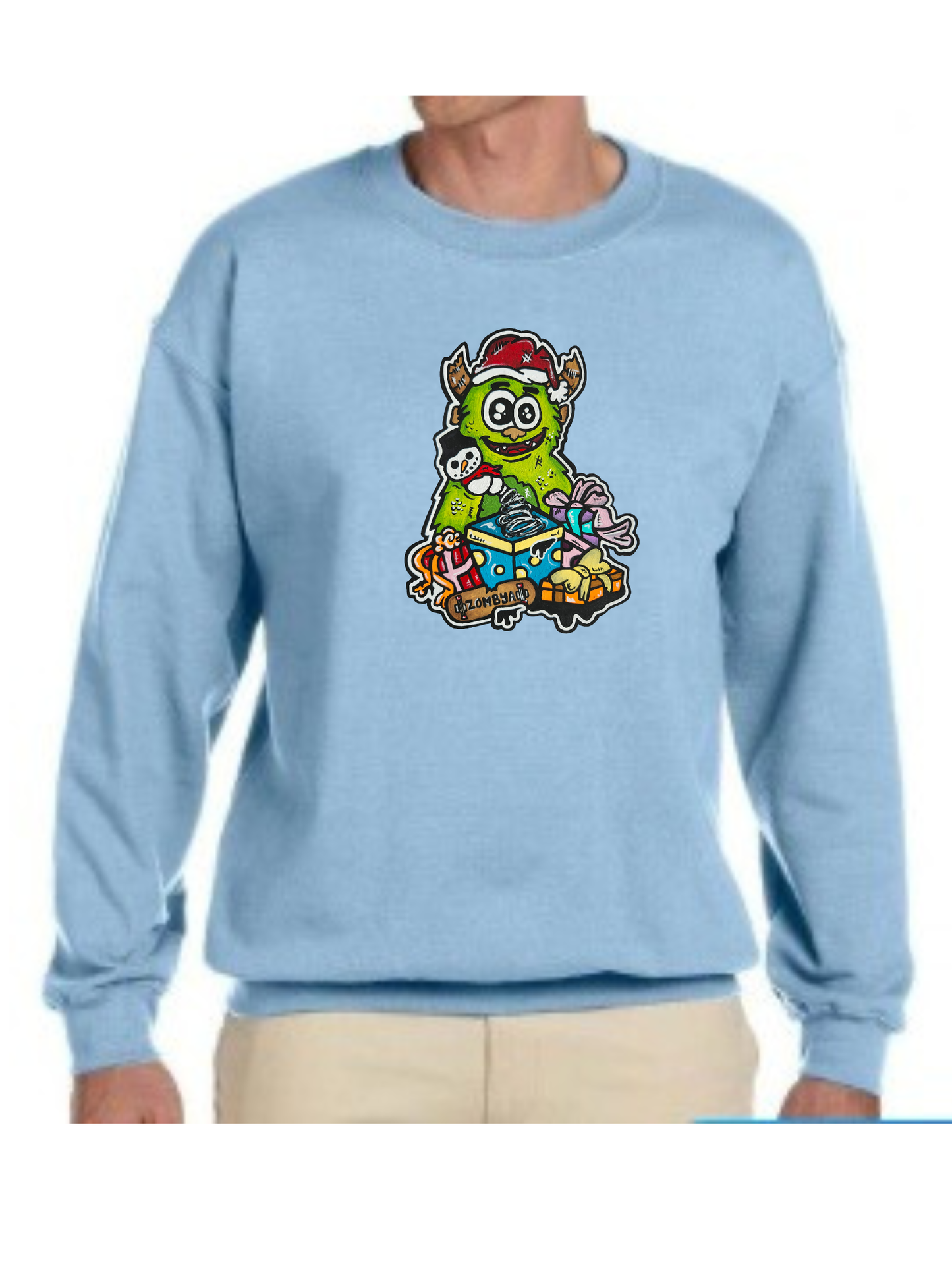 Crewneck Monstre vert Noël