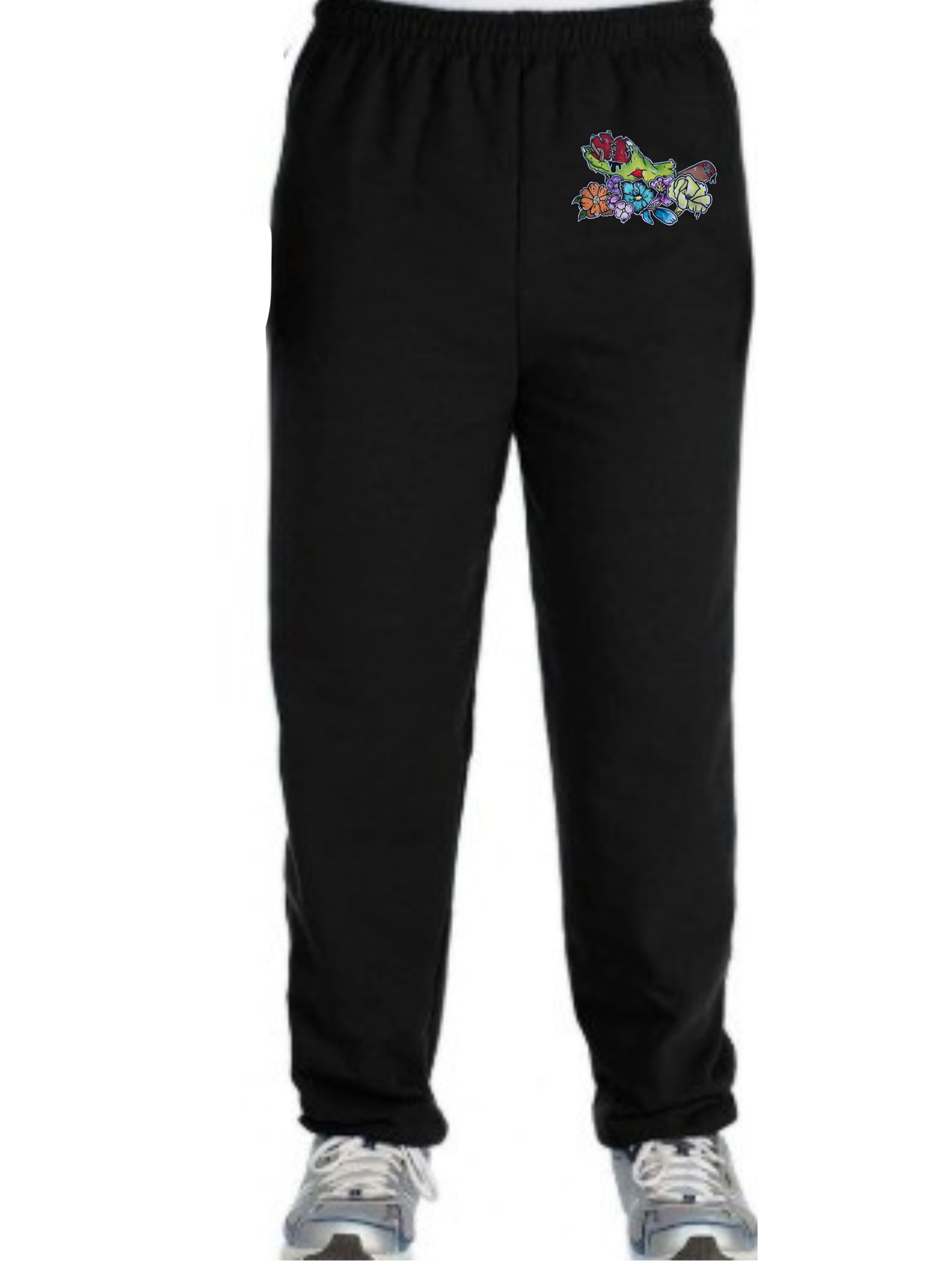 Jogging unisexe Main zombie coeur fleur