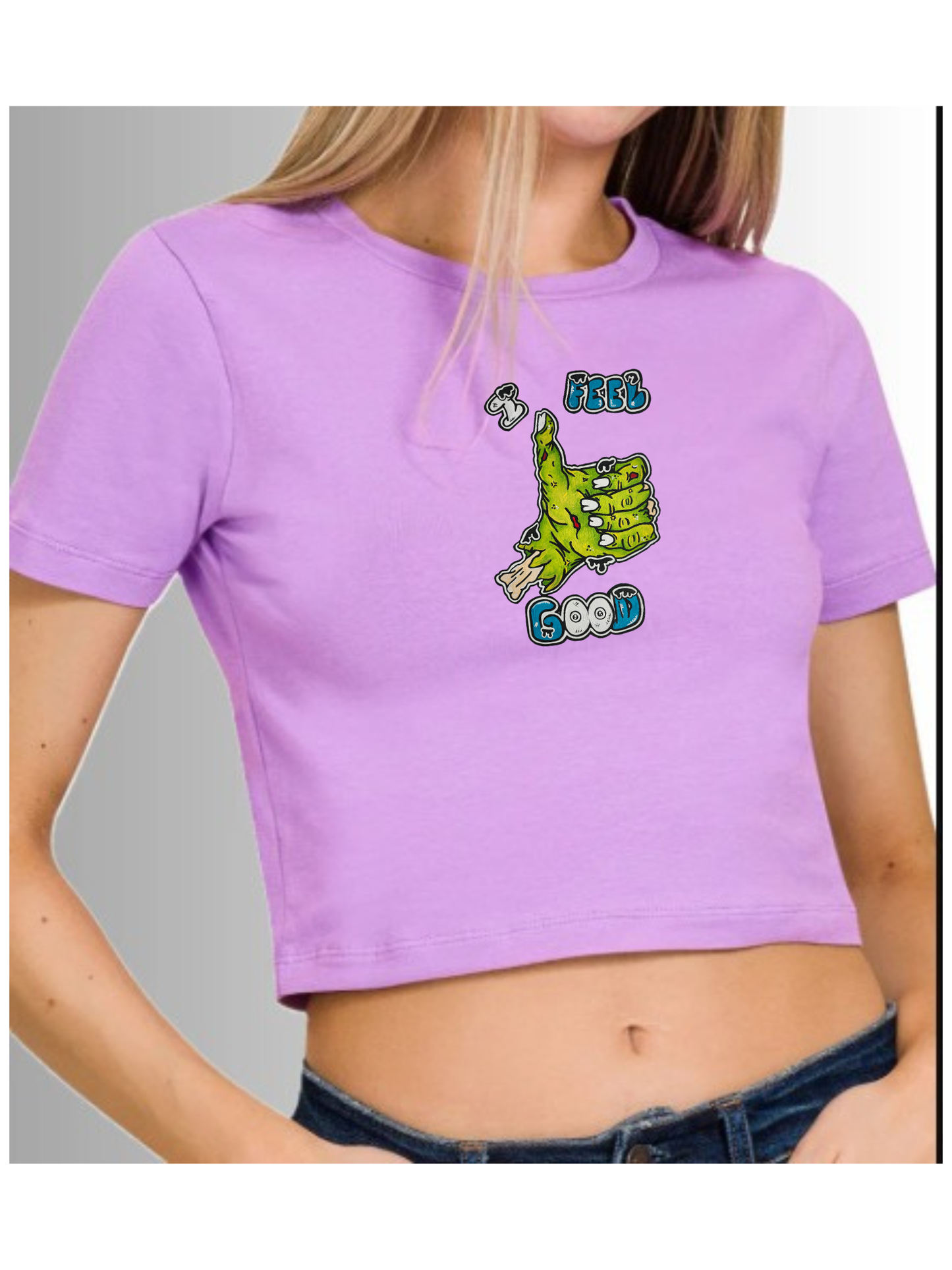 Crop top I feel good