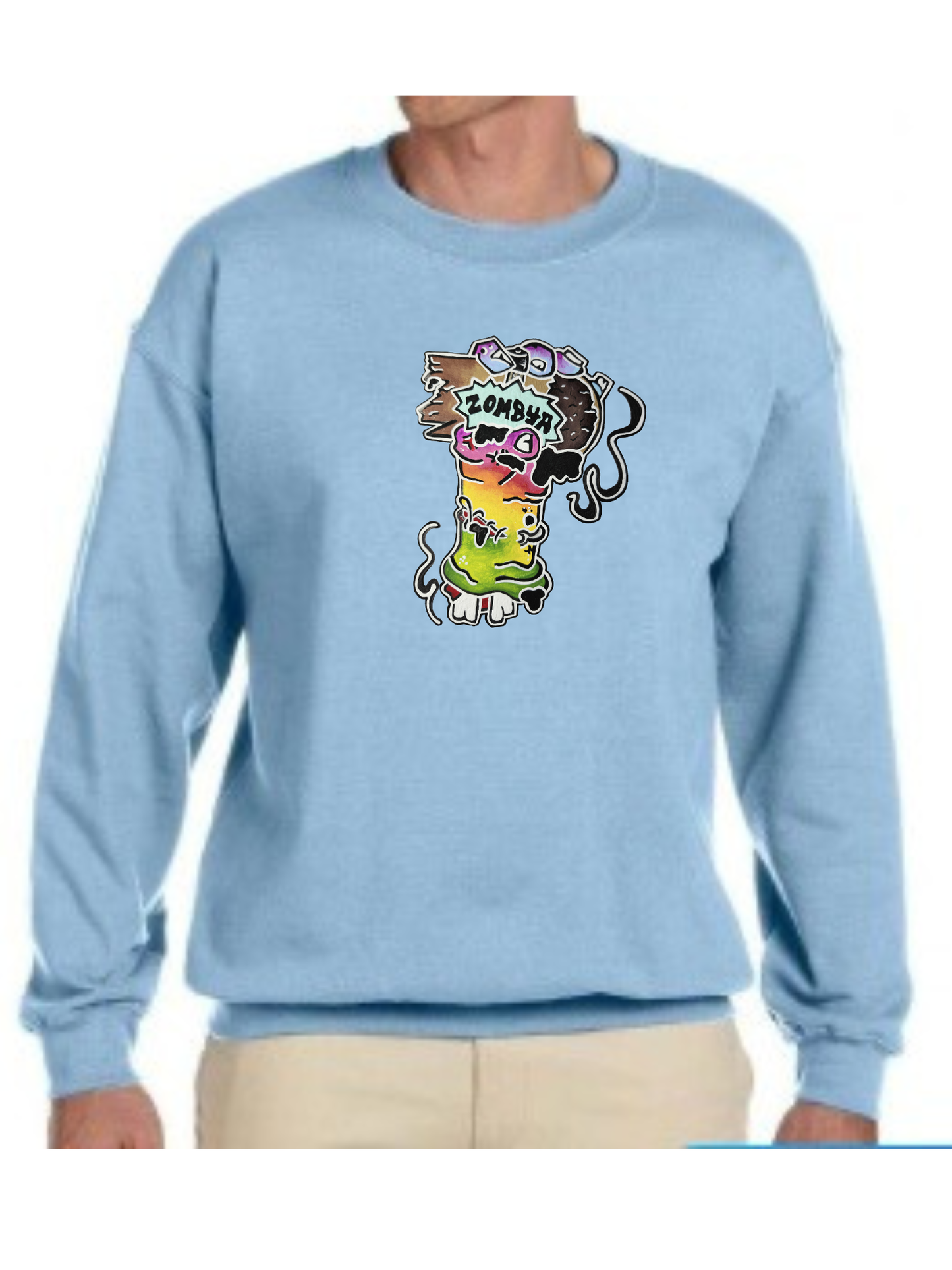 Crewneck Main zombie multicolore