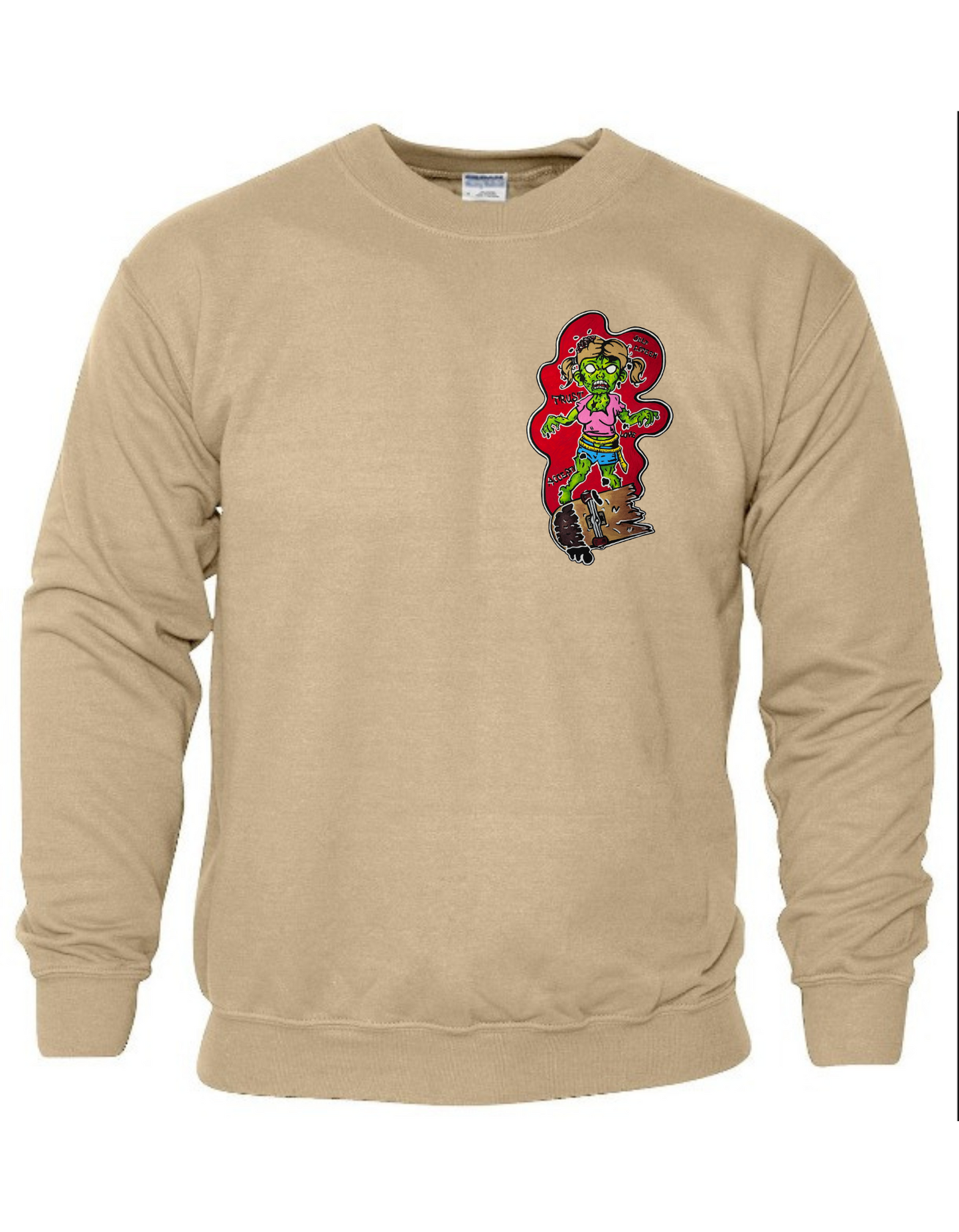 Crewneck fille zombie skate