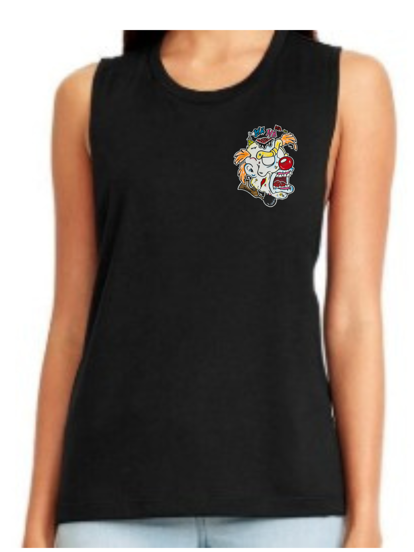 Camisole femme festival muscle Zombie clown