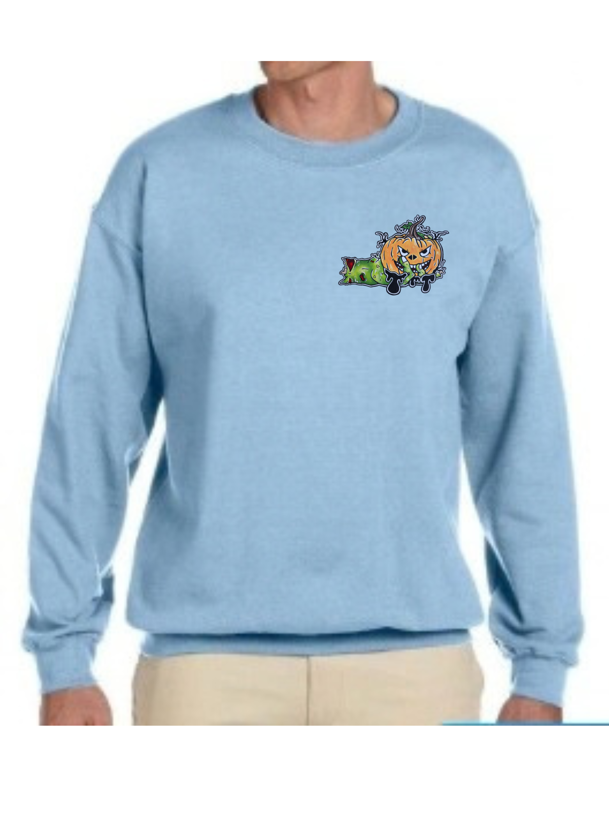 Crewneck Main zombie citrouille