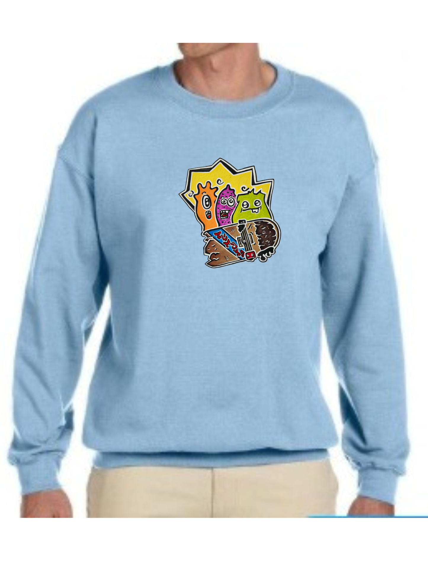 Crewneck Monstre good vibes