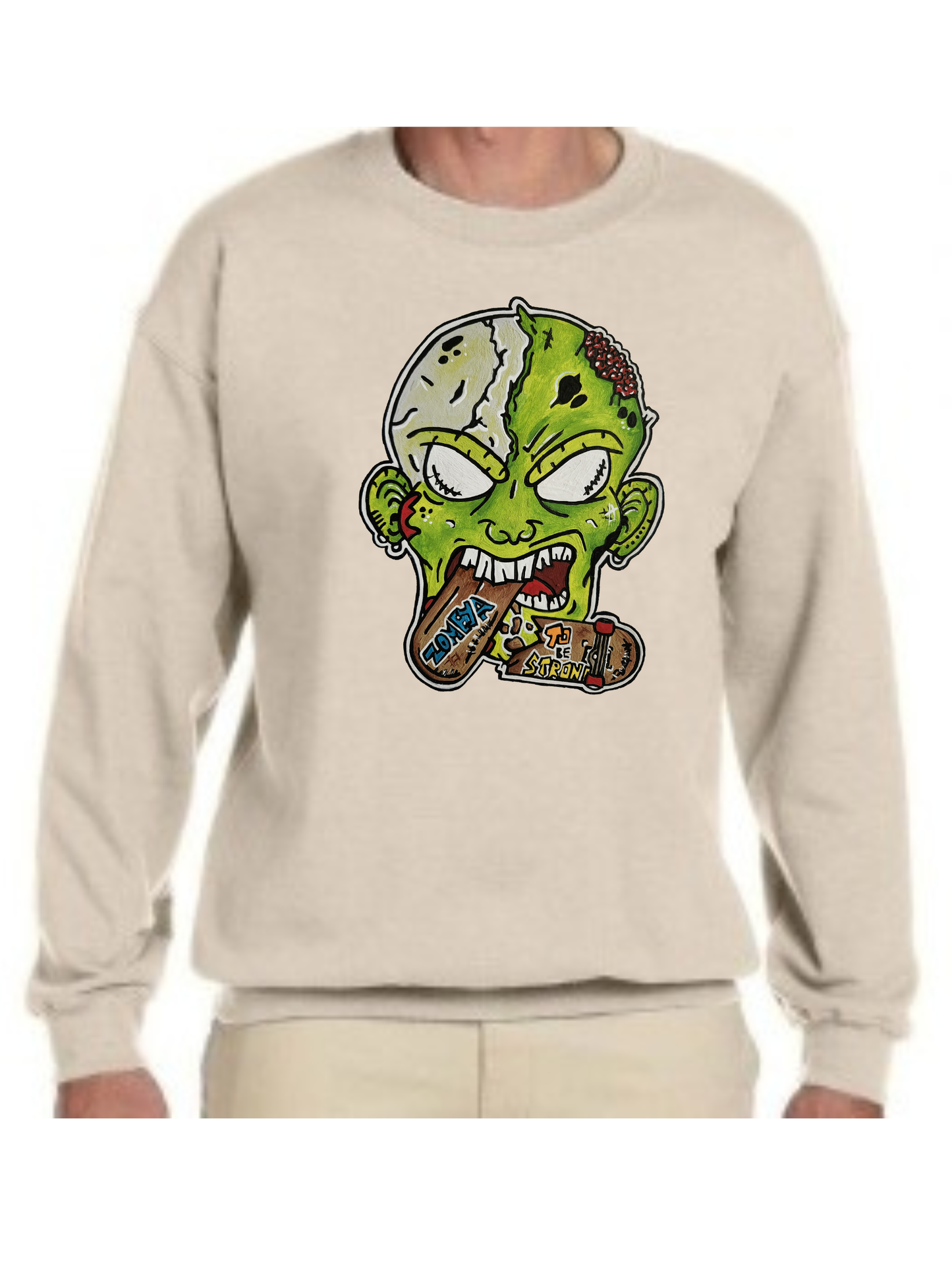 Crewneck Zombie mange skate