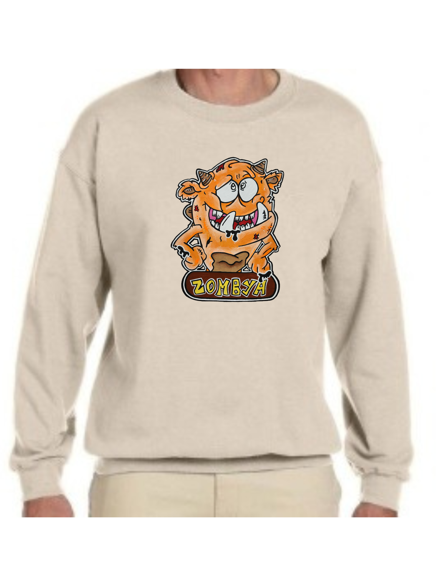Crewneck Monstre orange