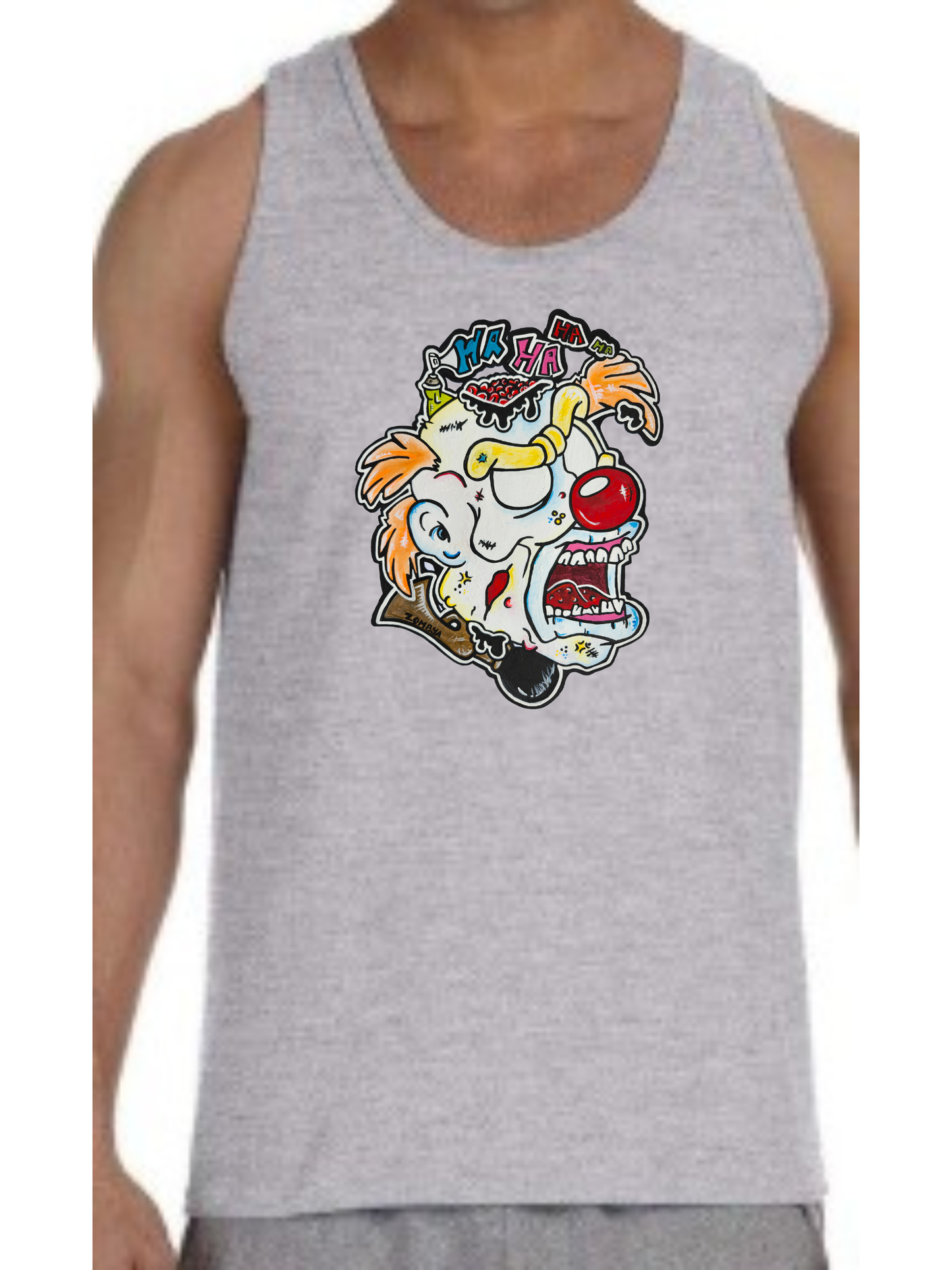 Camisole homme Zombie clown