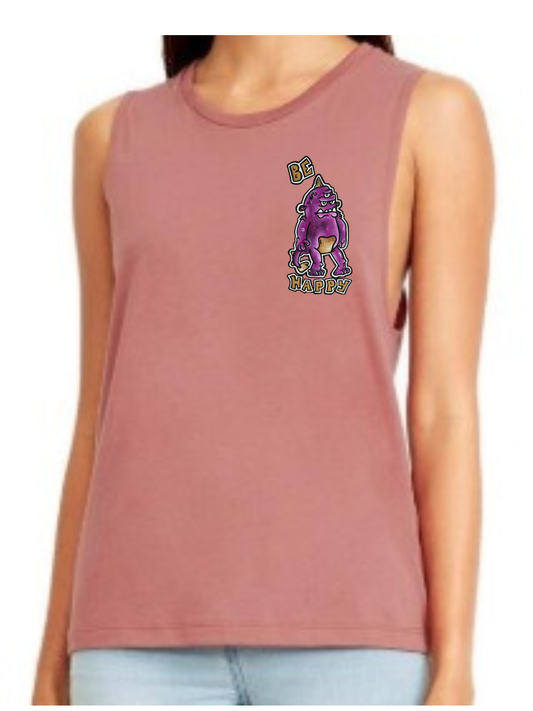 Camisole femme festival muscle Be happy
