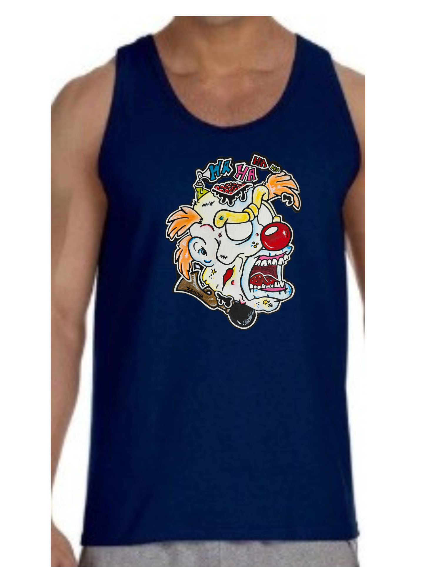 Camisole homme Zombie clown