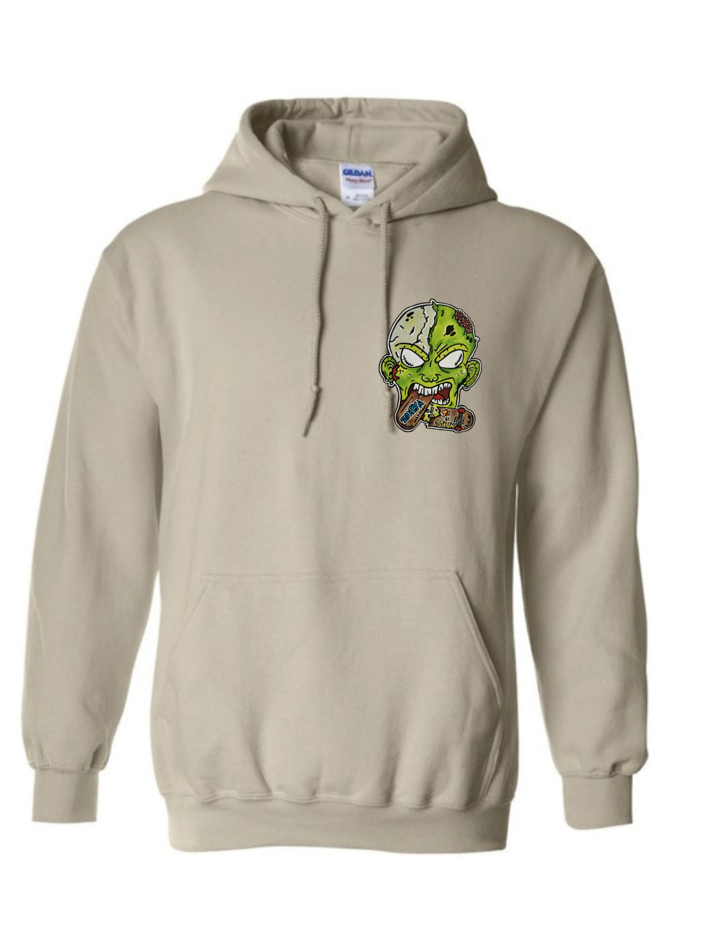 Hoodies zombie qui mange skate