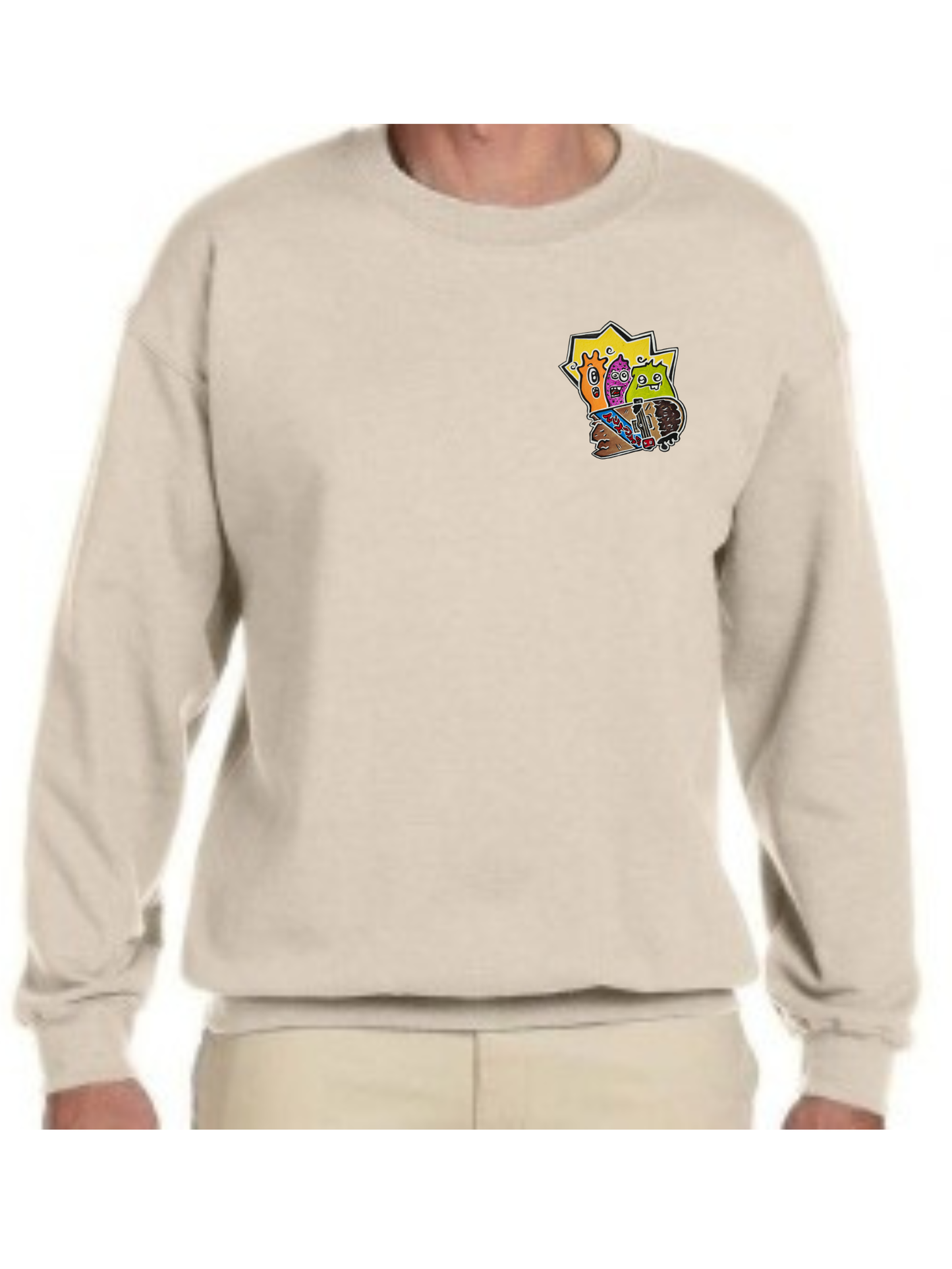 Crewneck monstre good vibe