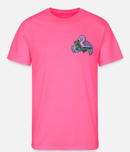 T-shirt flamant rose