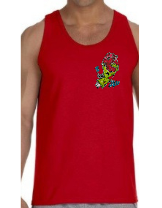 Camisole homme Main zombie coeur