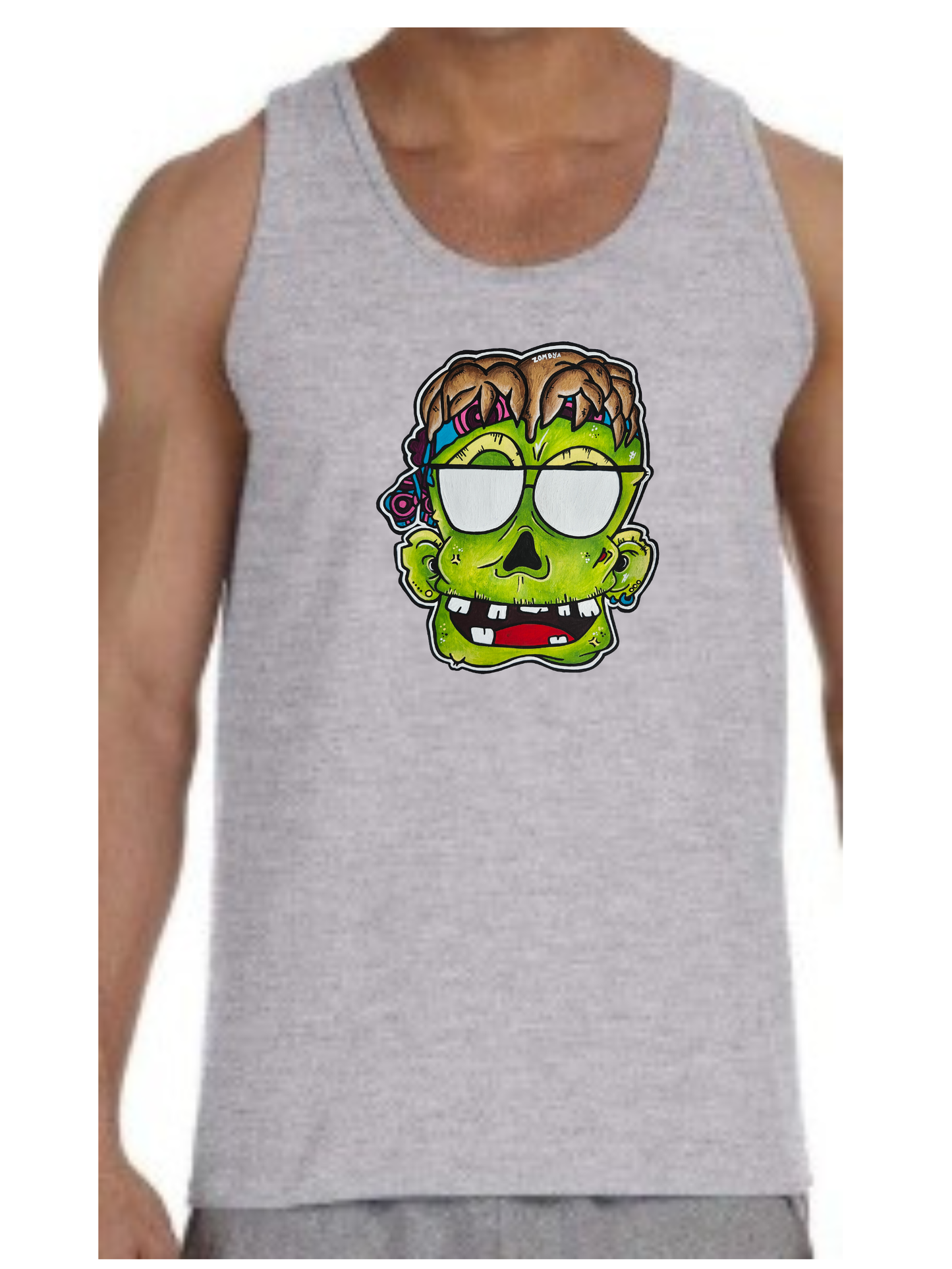Camisole homme Zombie lunette de soleil