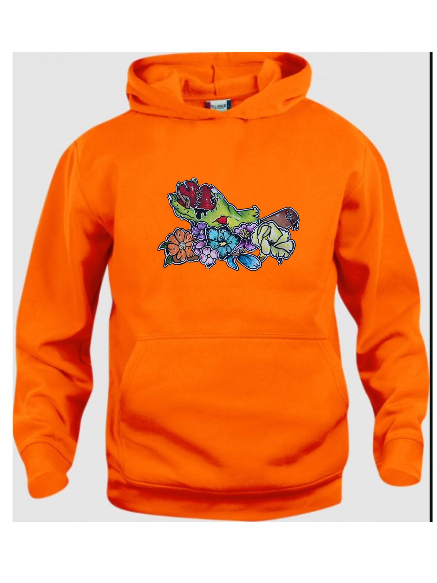 Hoodies enfant Main zombie coeur fleur