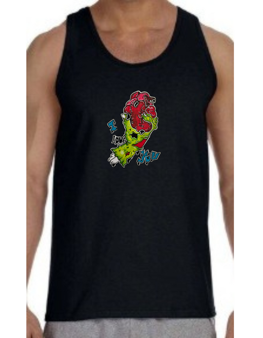 Camisole homme Main zombie coeur