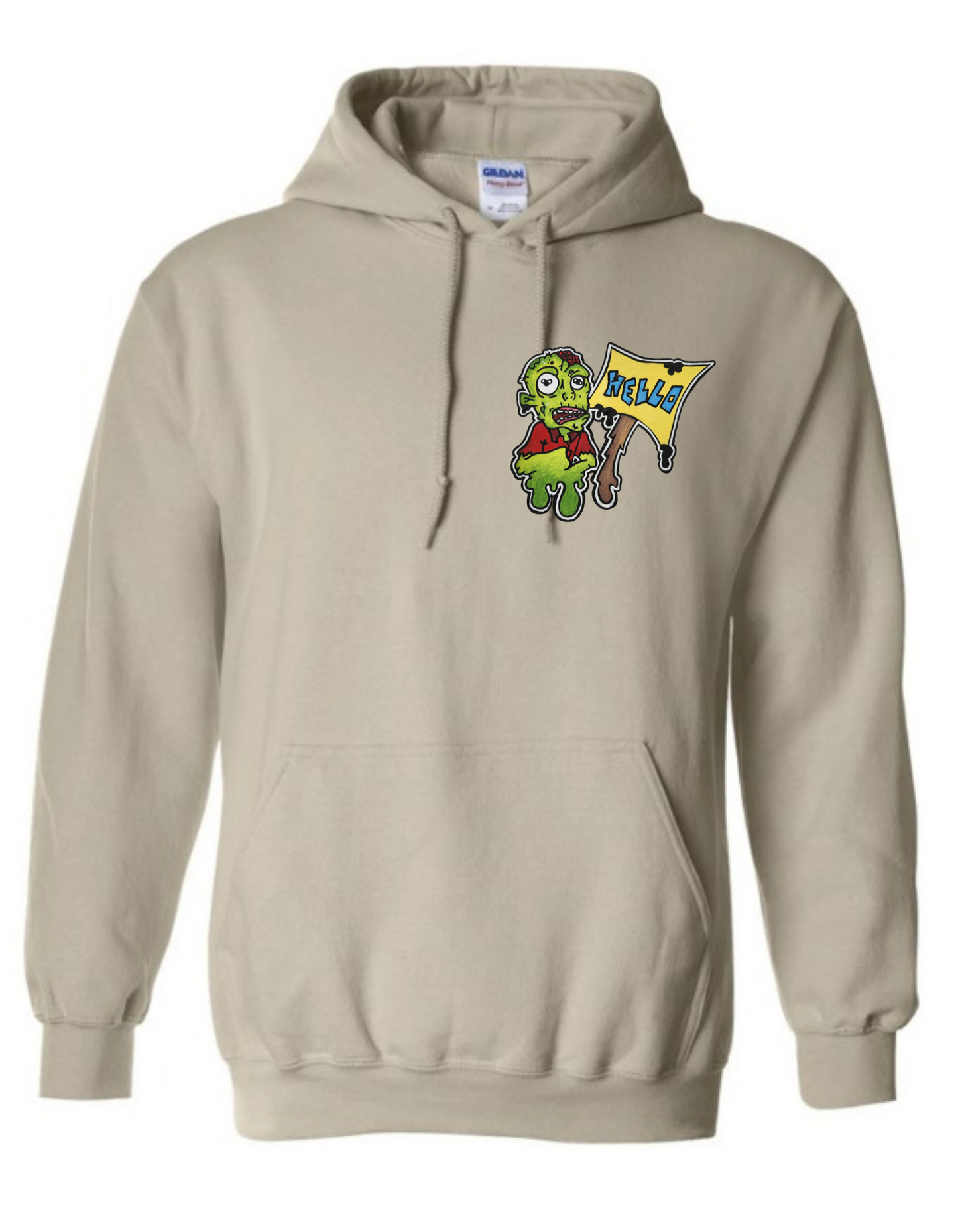 Hoodies zombie hello