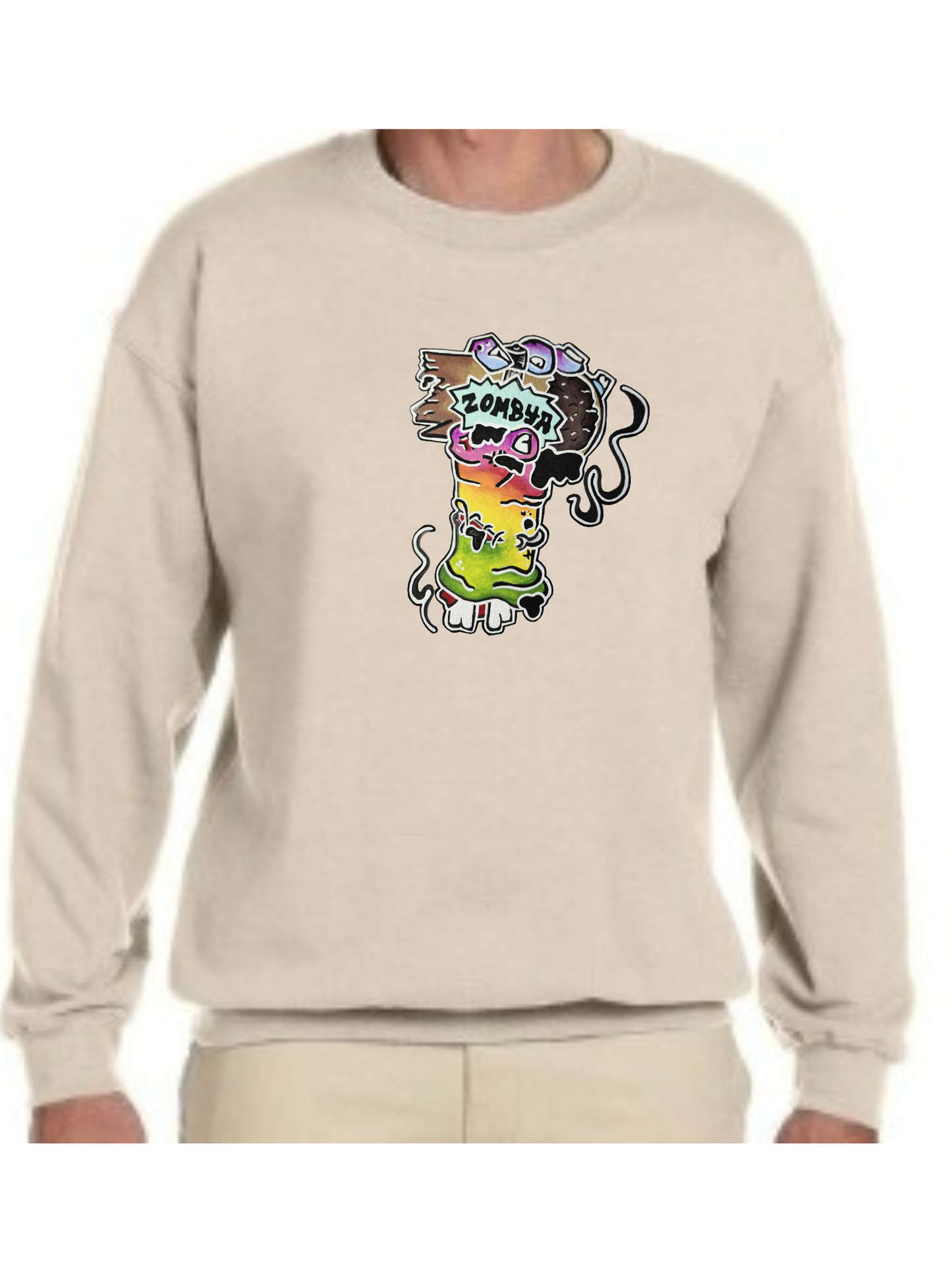 Crewneck Main zombie multicolore