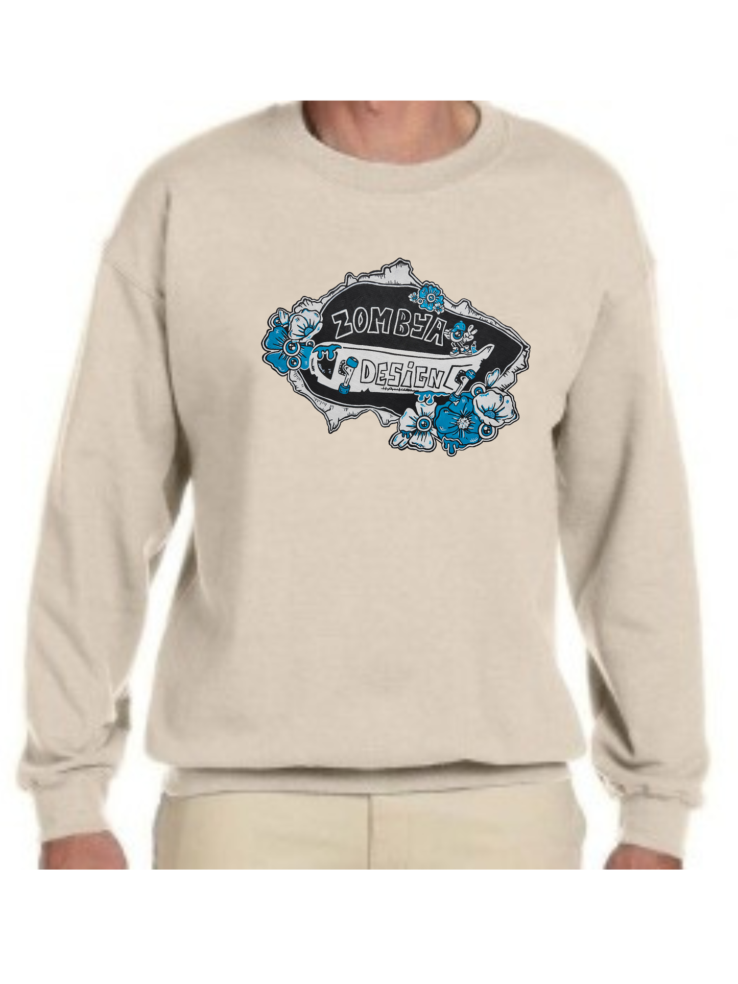 Crewneck Zombya Design
