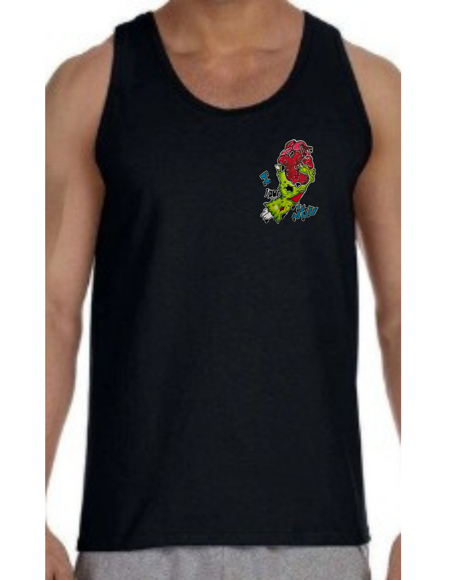 Camisole homme Main zombie coeur