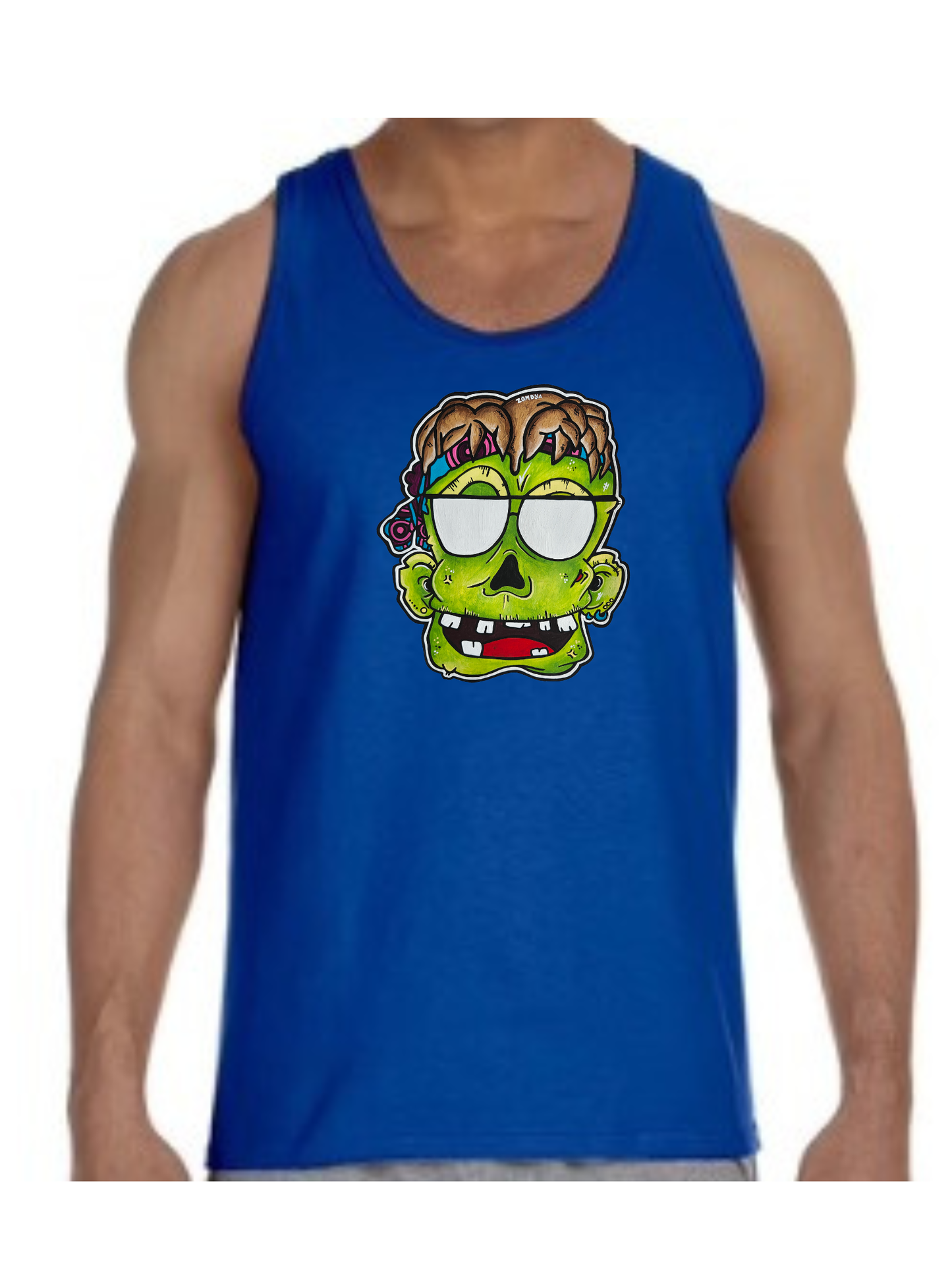 Camisole homme Zombie lunette de soleil
