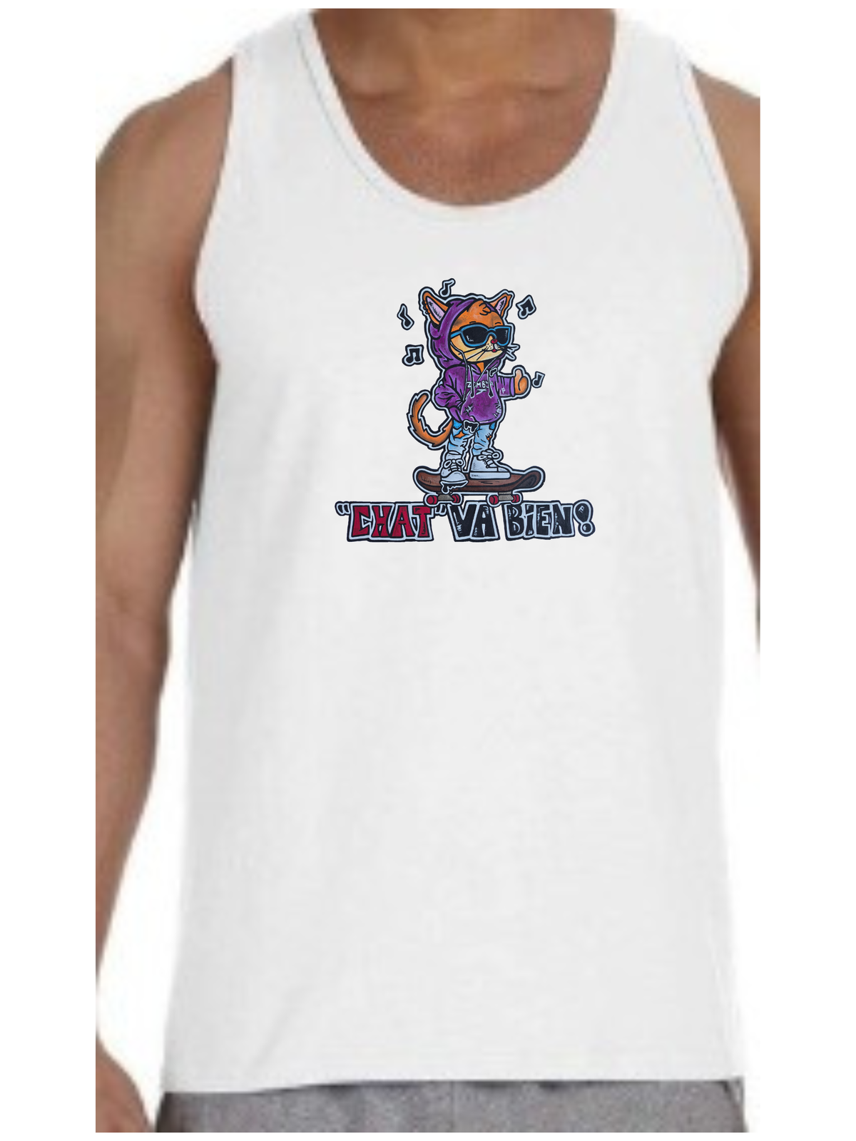 Camisole homme Chat va bien