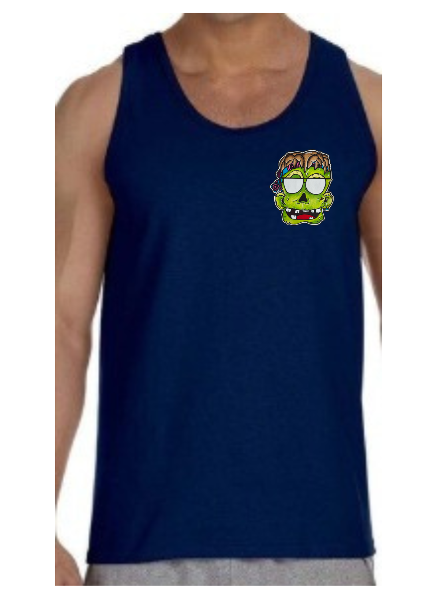 Camisole homme Zombie lunette de soleil