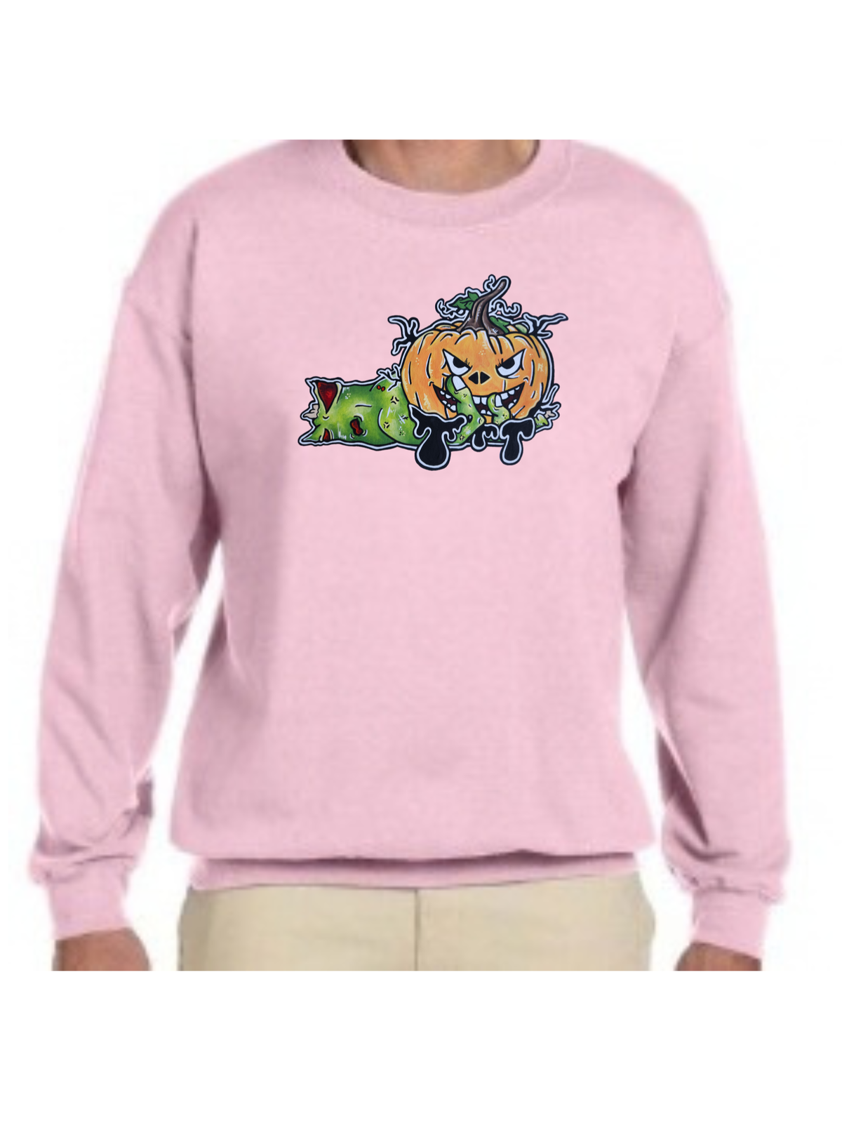 Crewneck Main zombie citrouille