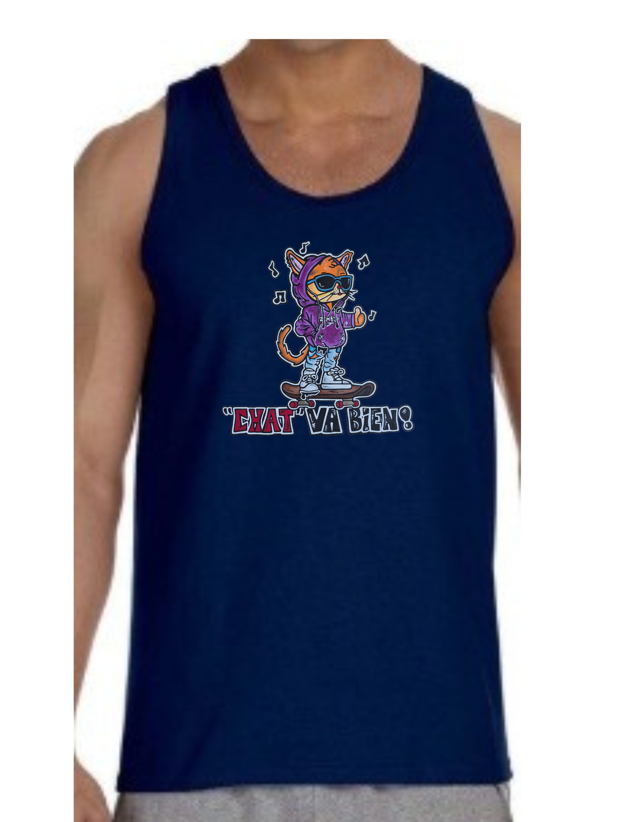 Camisole homme Chat va bien
