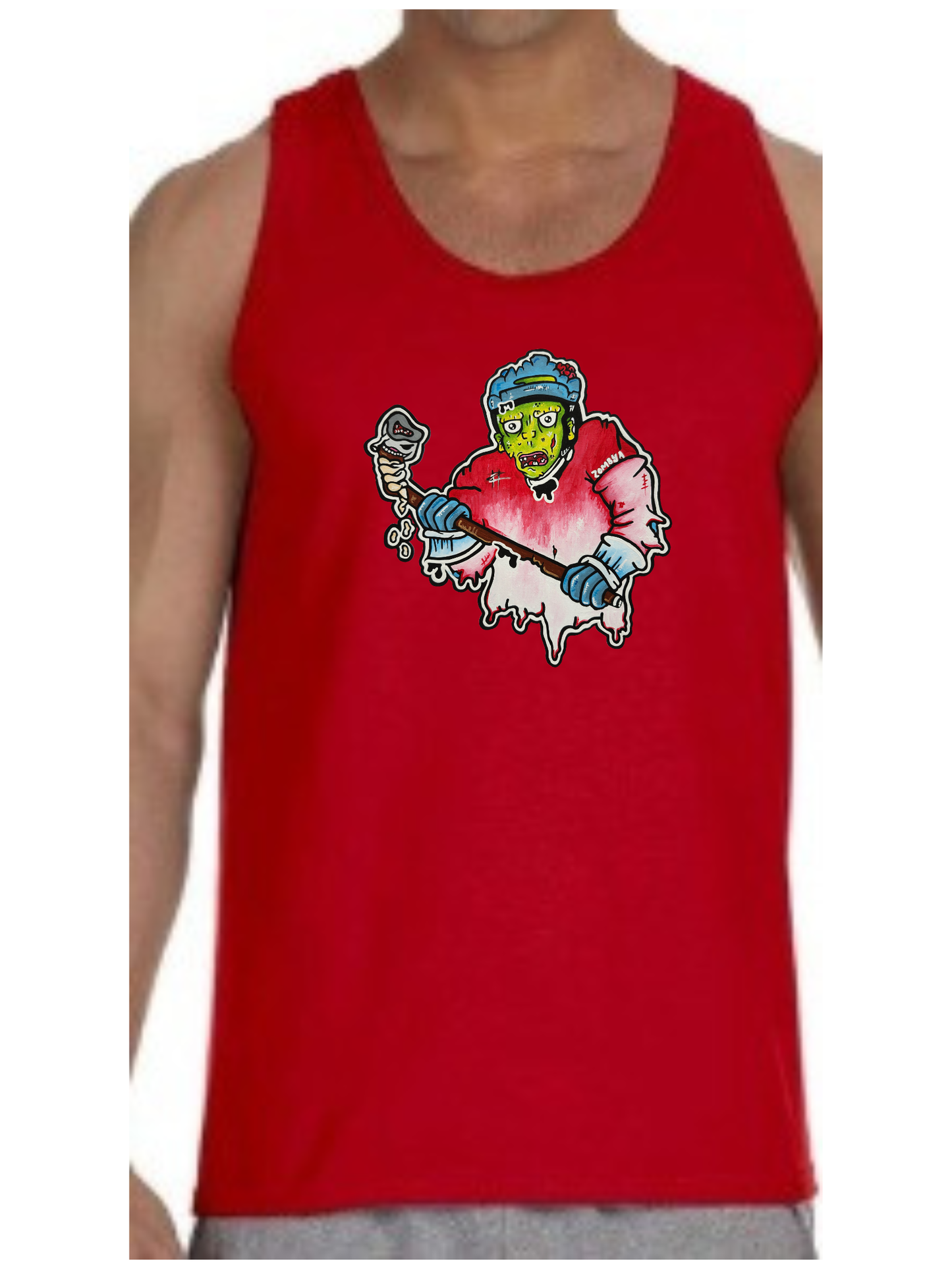 Camisole homme Joueur zombie hockey
