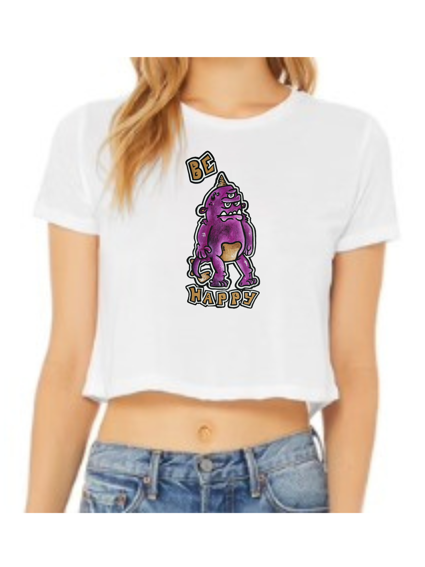 Crop top Be happy