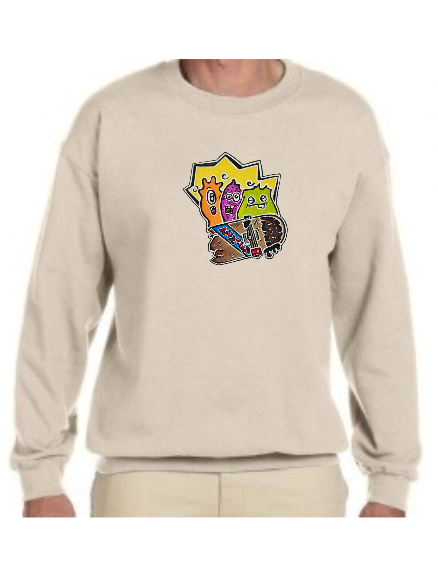 Crewneck Monstre good vibes