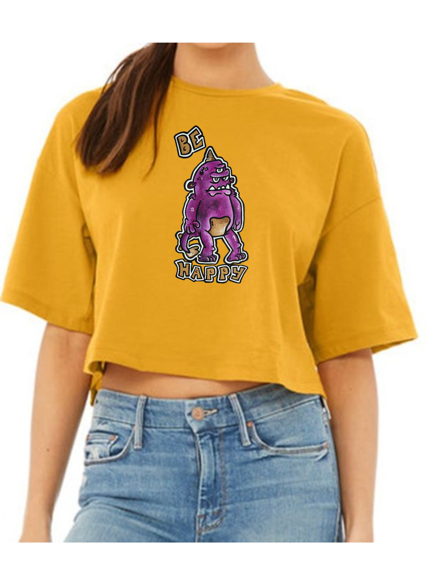 Crop top Be happy