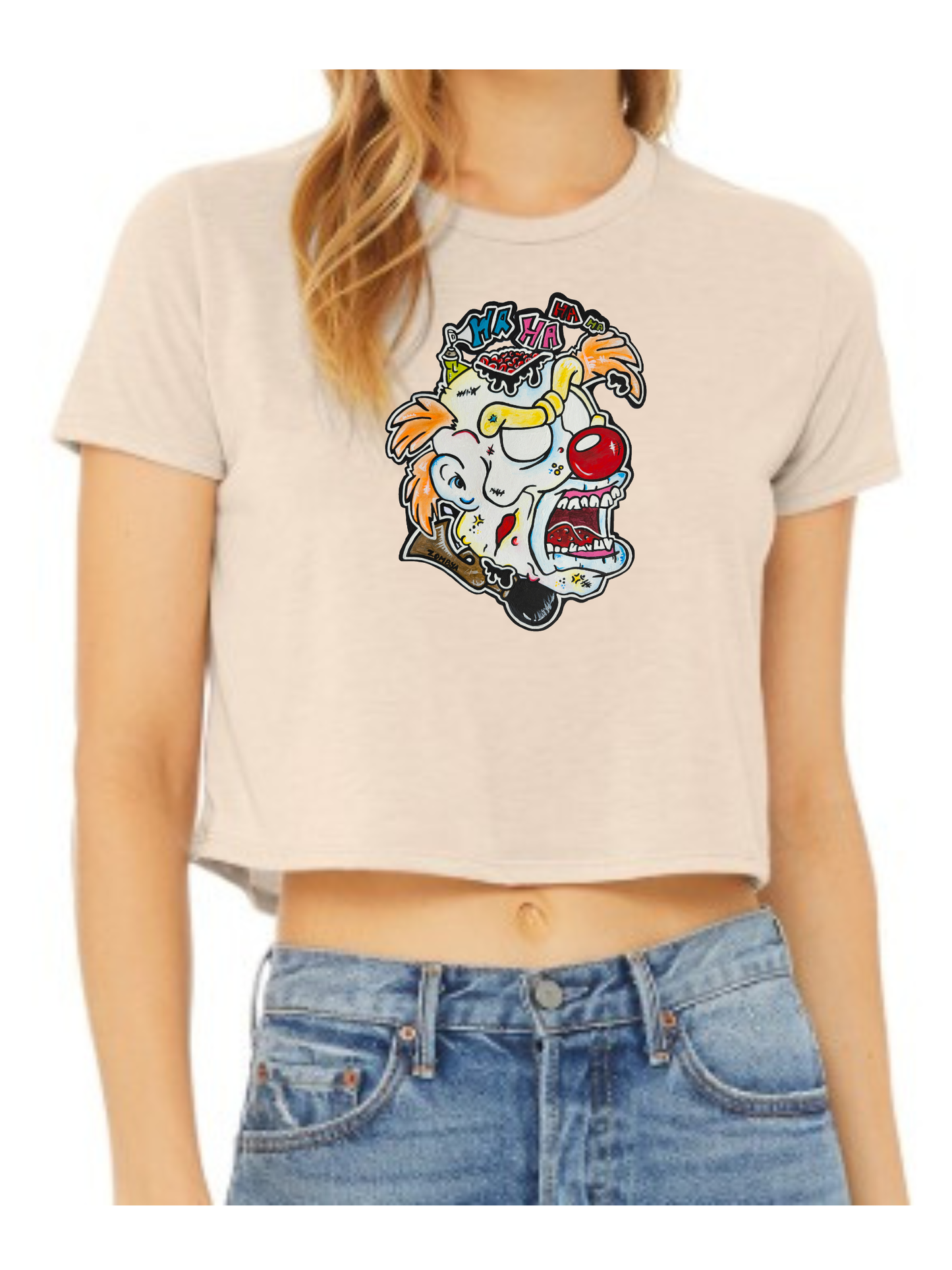 Crop top Zombie clown