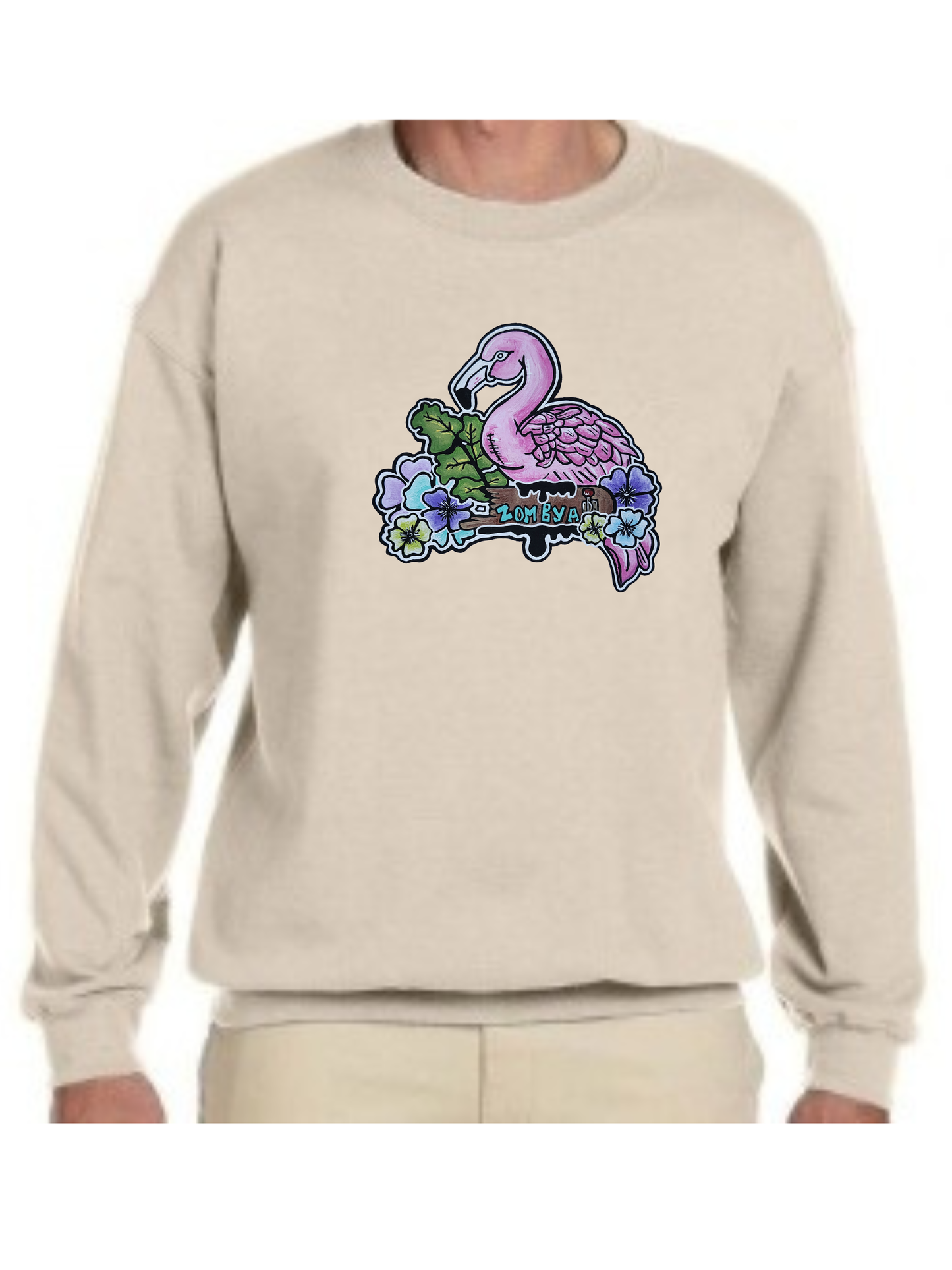 Crewneck flamant rose